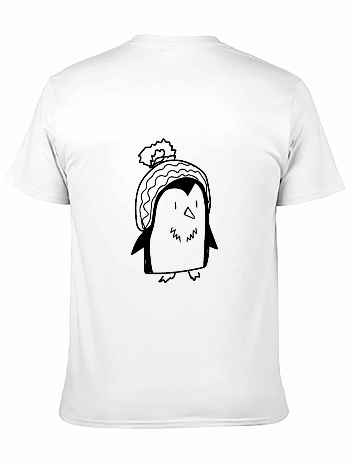 Black Penguin Beanie T-Shirt view 11