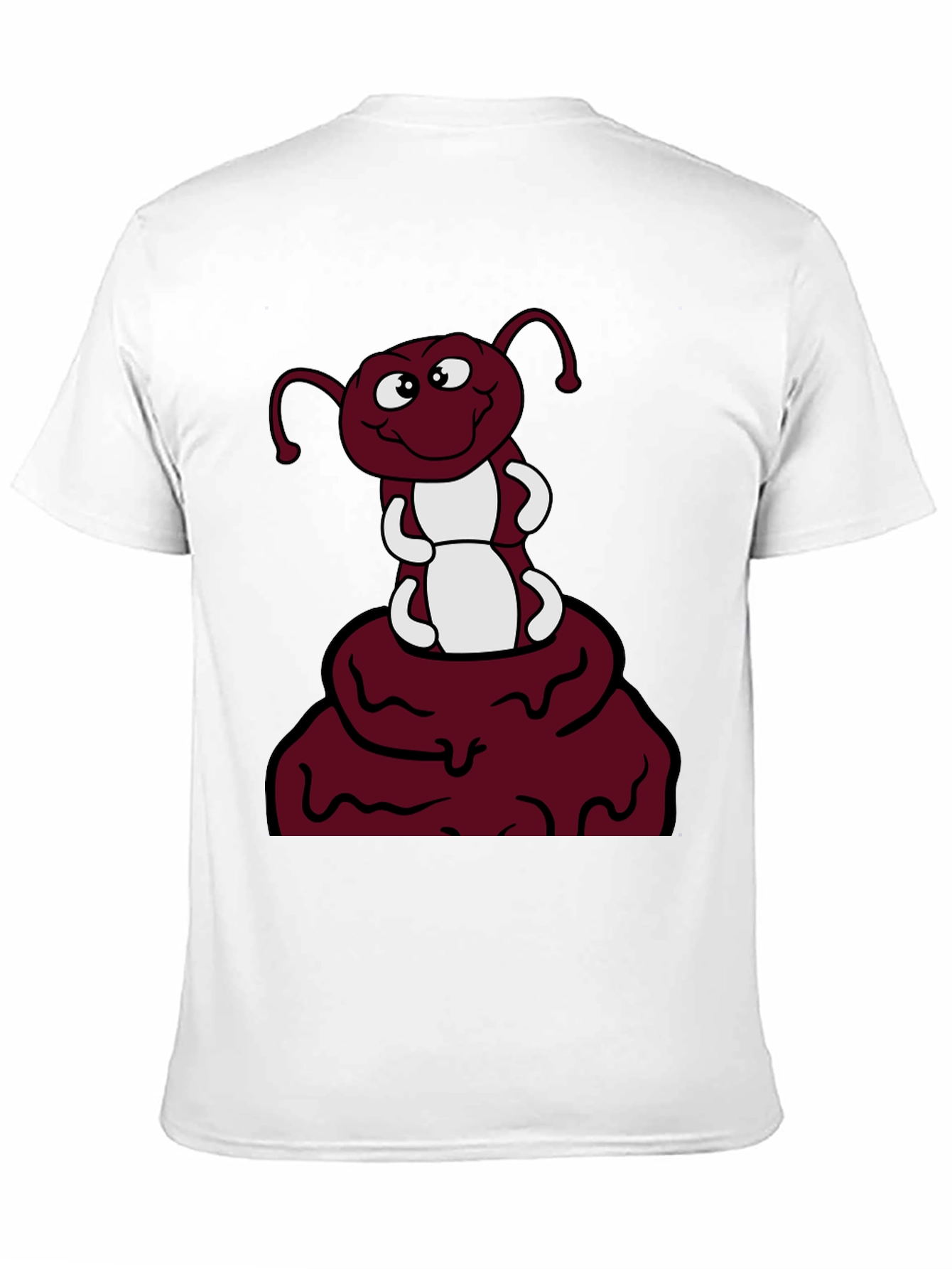 Black Funny Ant Cartoon Graphic Print Tee view 11