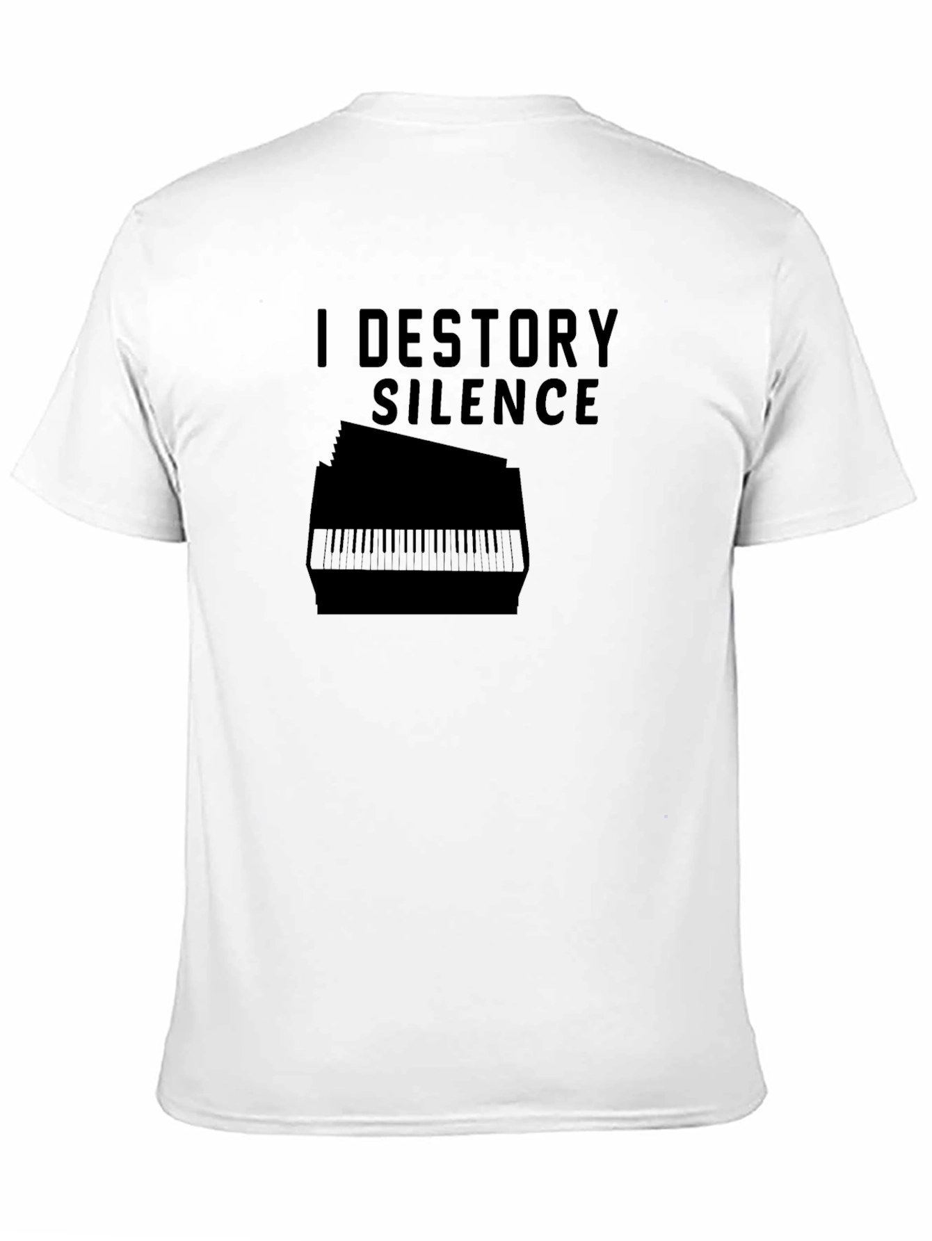 Black I Destroy Silence T-Shirt - Musician Tee view 11