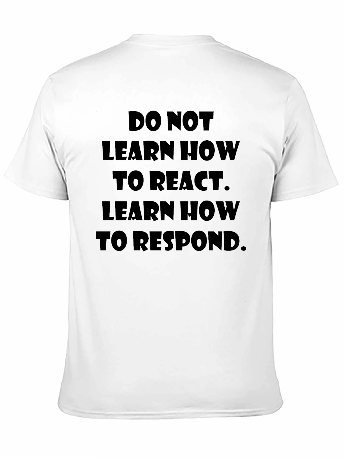 Black Learn to Respond Black Graphic Tee view 11