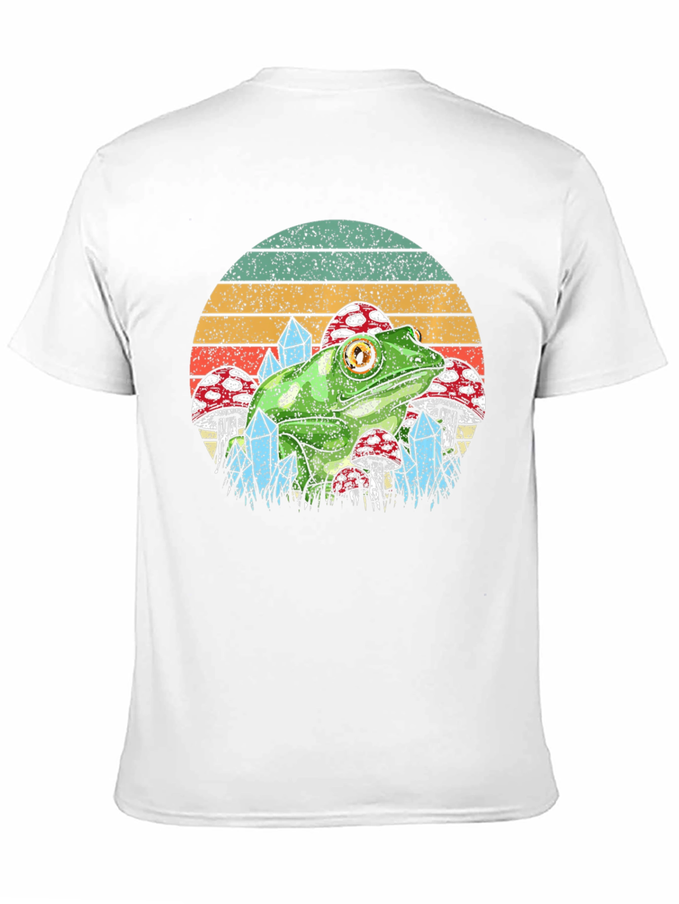 Black Frog & Mushroom T-Shirt - Nature Aesthetic Tee view 11