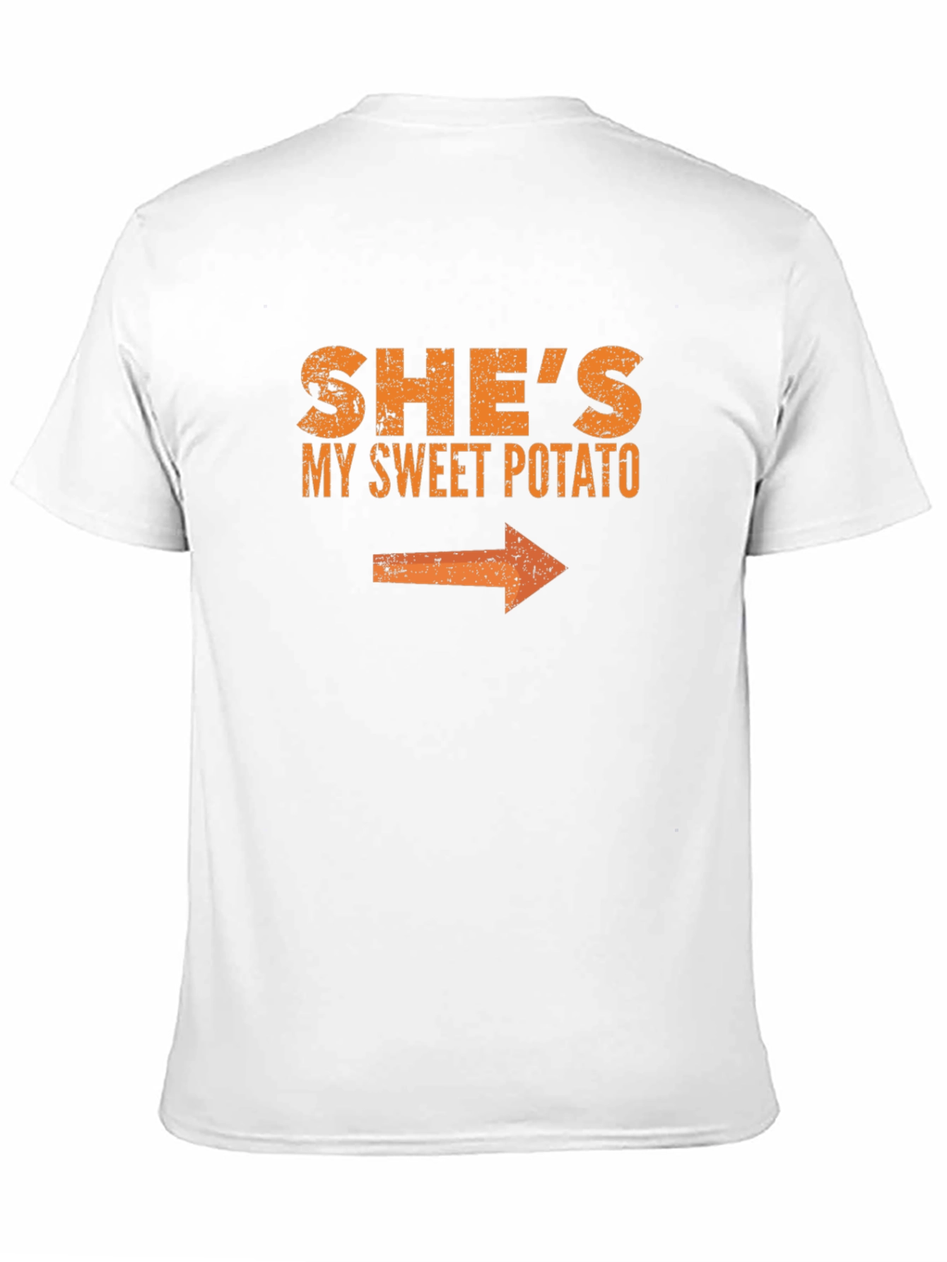 Black She's My Sweet Potato T-Shirt - Funny Couples Tee view 11