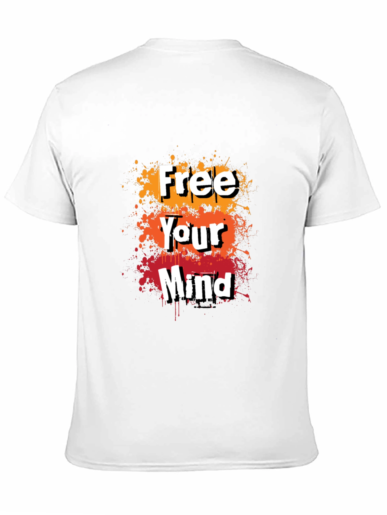 Black Free Your Mind Graphic Tee - Trendy Men's T-Shirt view 11