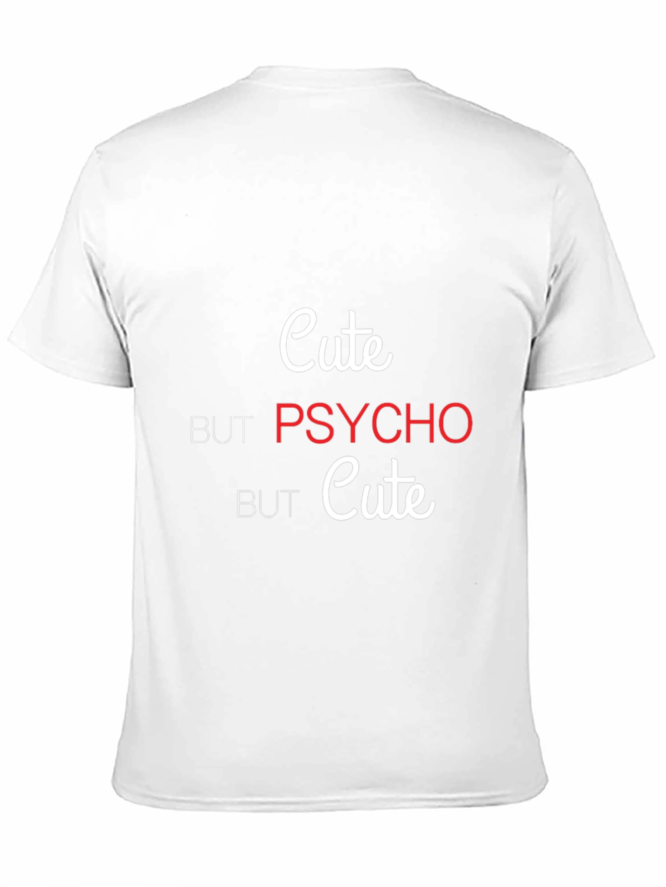 Black Cute but Psycho T-Shirt - Trendy Graphic Tee view 11