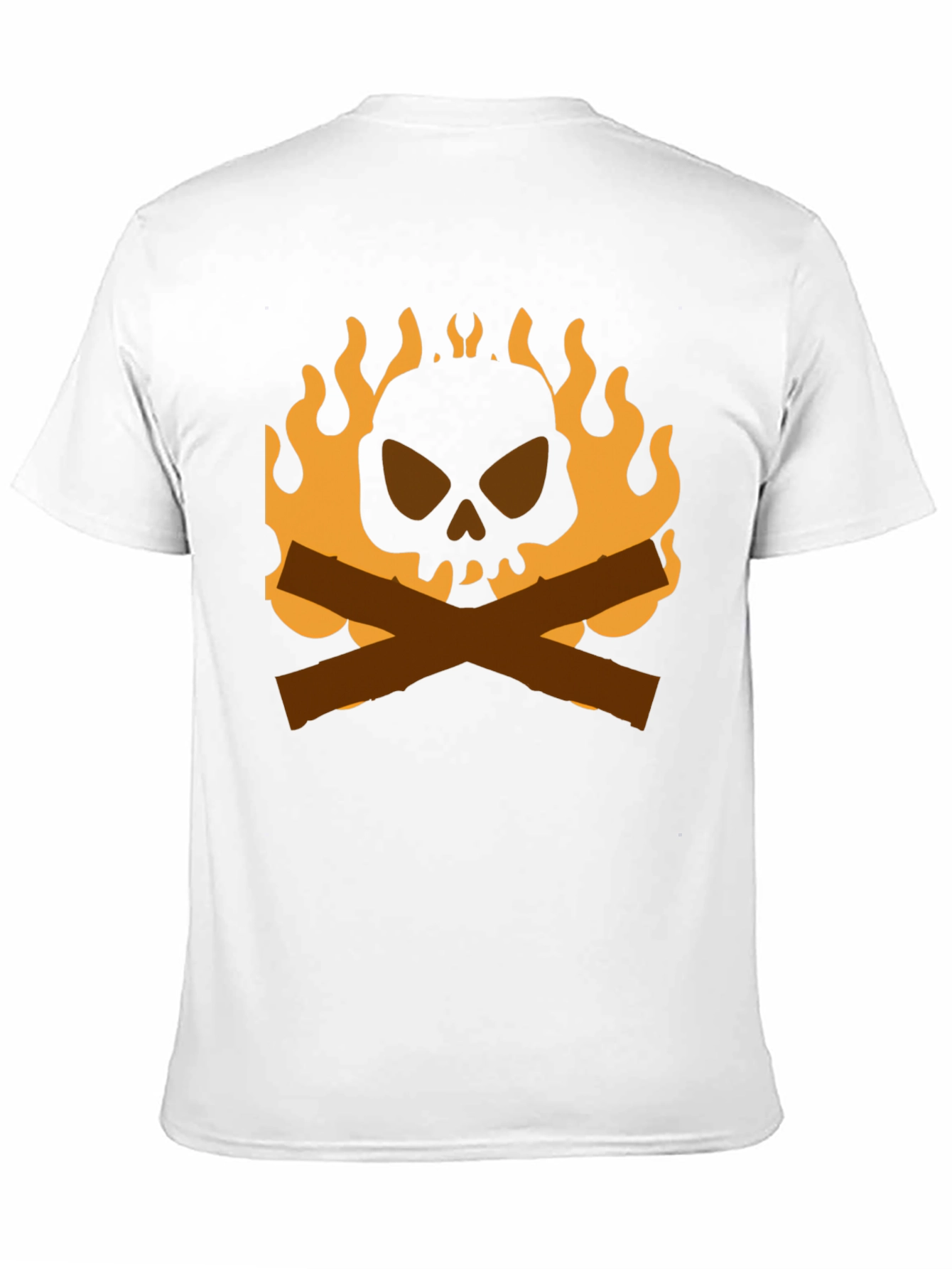 Black Skull & Crossbones Campfire T-Shirt view 11