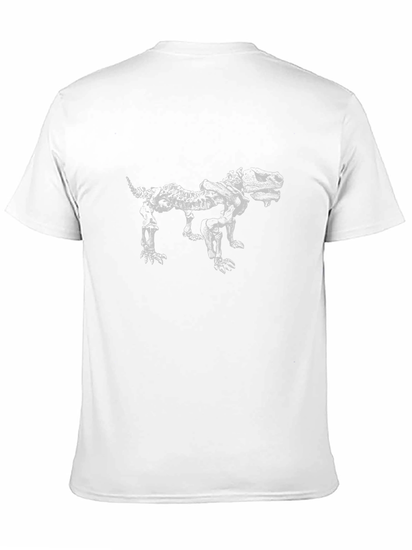 Black Skeleton Dog Black T-Shirt view 11