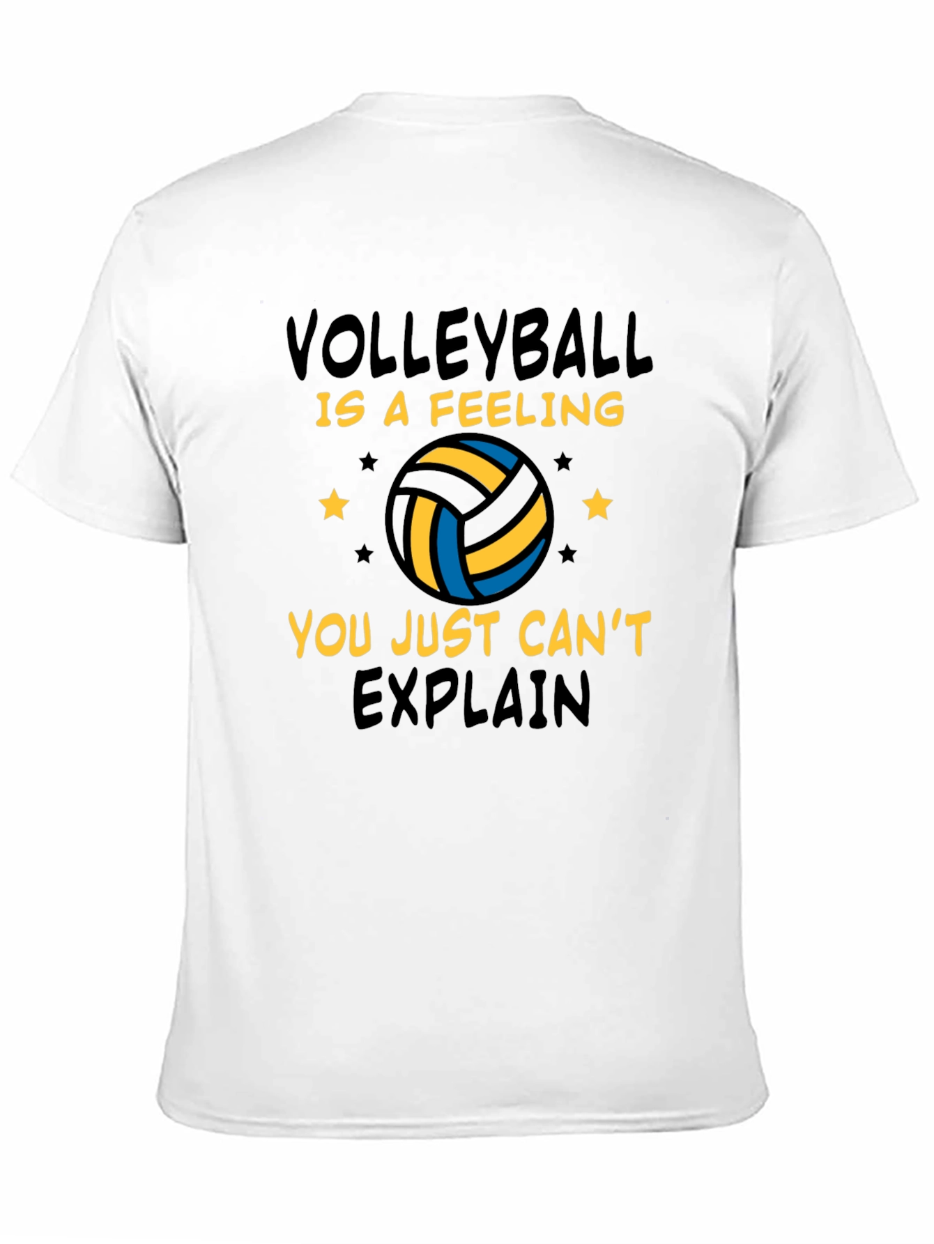 Black Volleyball Is A Feeling Graphic T-Shirt view 11