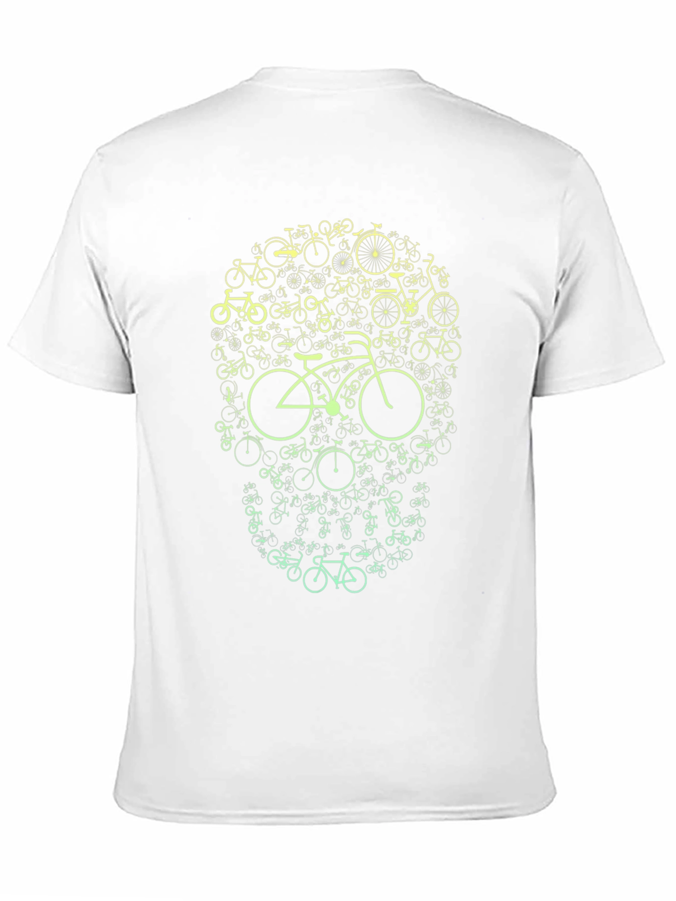 Black Bike Skull Graphic Tee - Cycling Enthusiast T-Shirt view 11