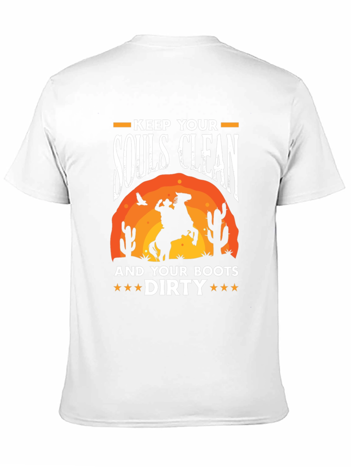 Keep Your Souls Clean Cowboy Graphic Tee - 11