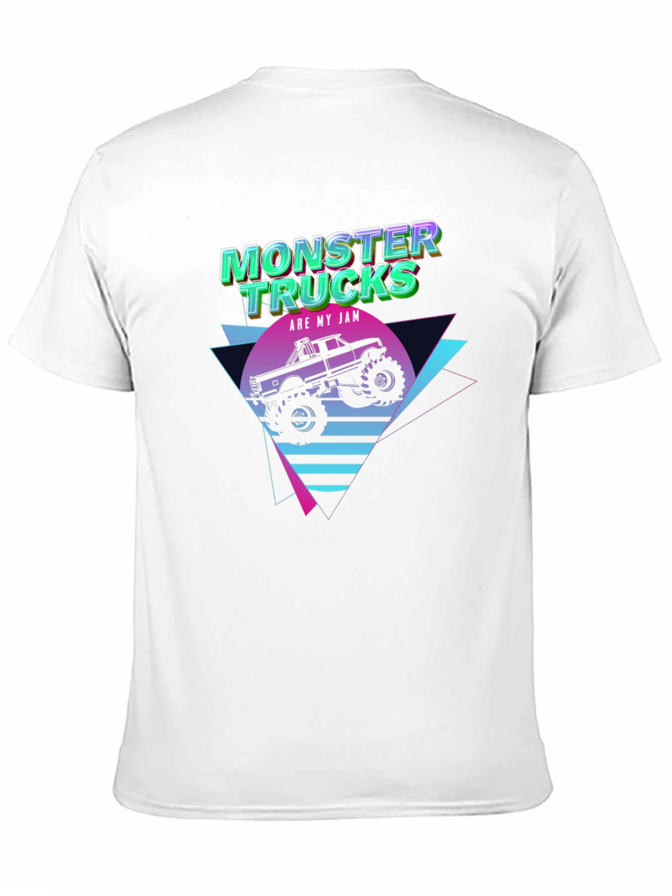 Black Monster Trucks Are My Jam Black T-Shirt view 11