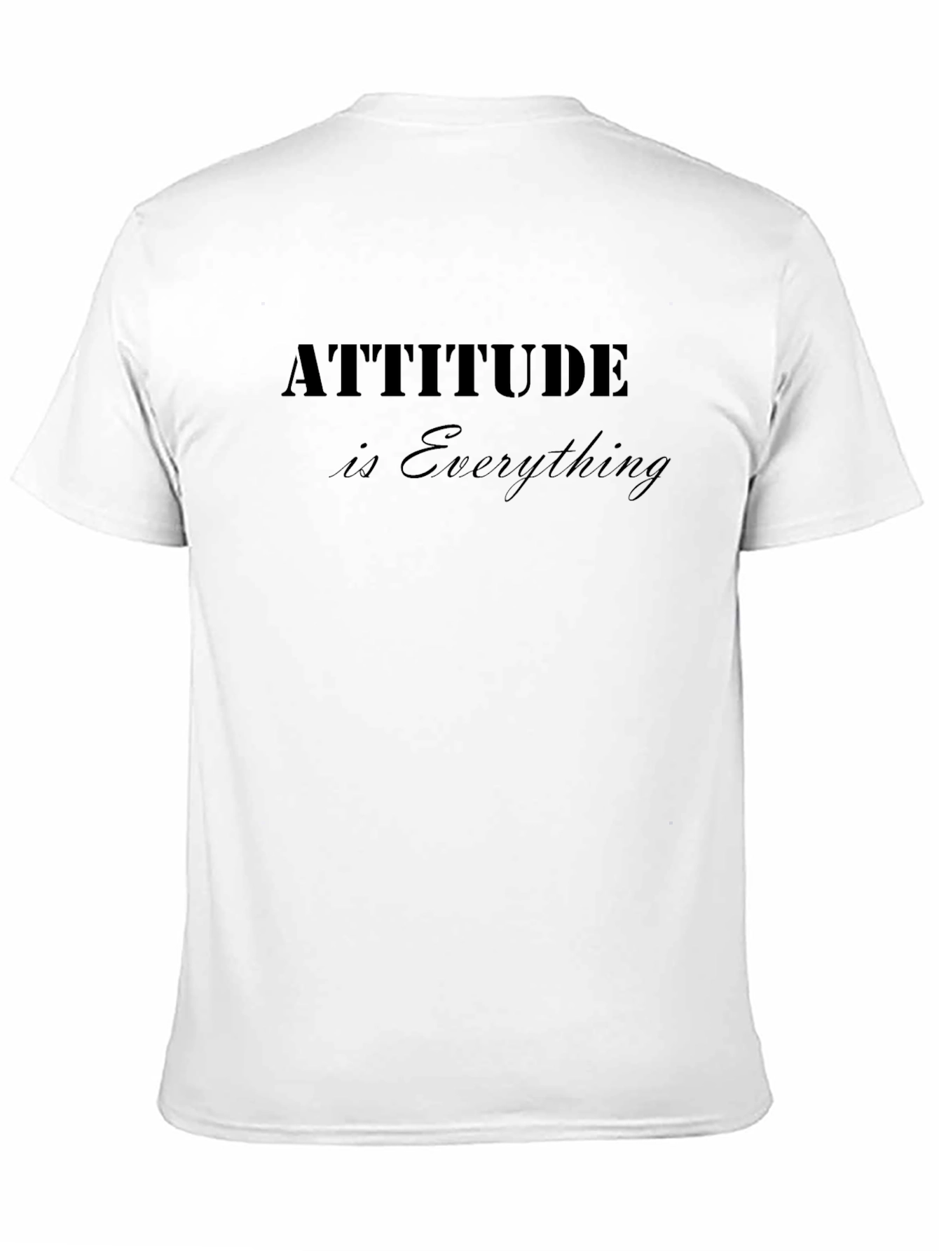 Black Attitude is Everything Black Graphic T-Shirt view 11
