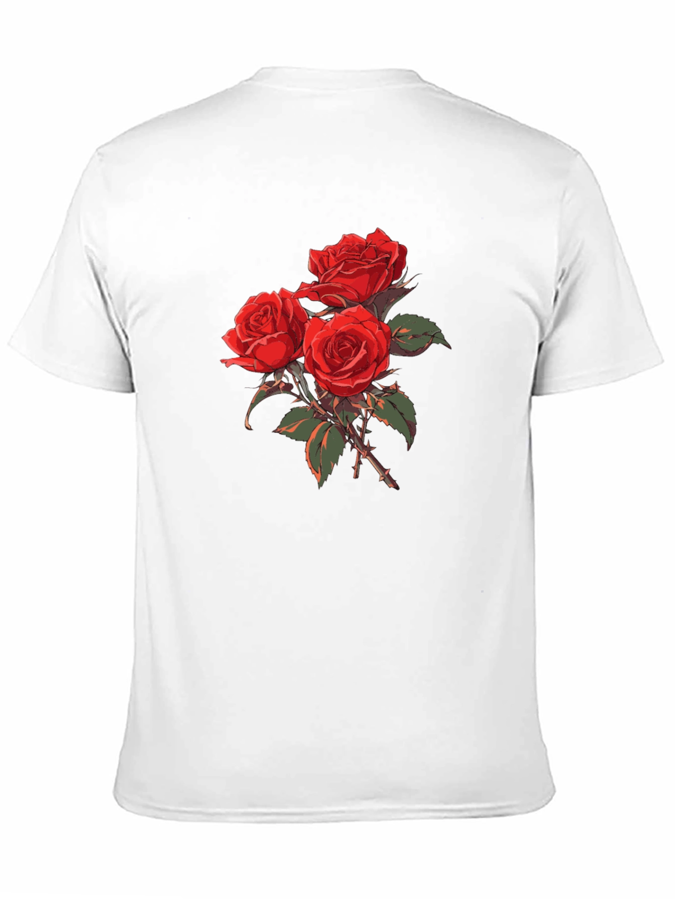 Black Rose Bouquet Graphic T-Shirt - Black view 11