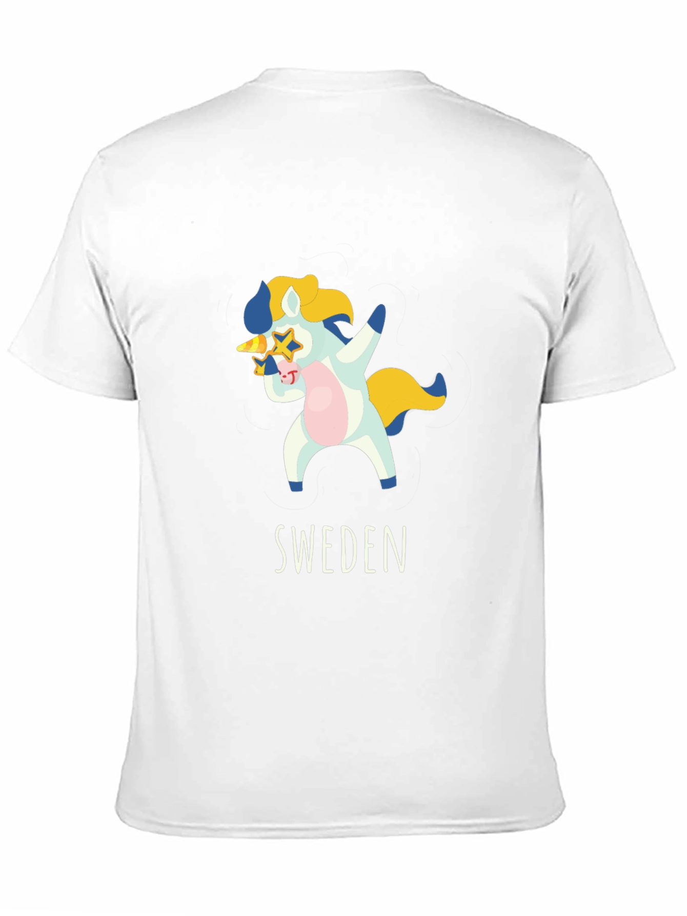 Black Sweden Dab Unicorn T-Shirt - Black Cotton Tee view 11