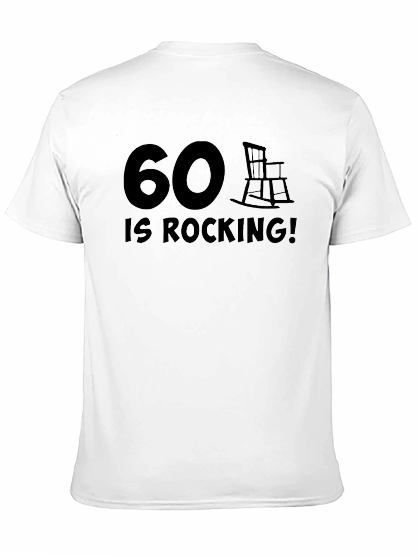 Black 60 Is Rocking! Graphic T-Shirt view 11