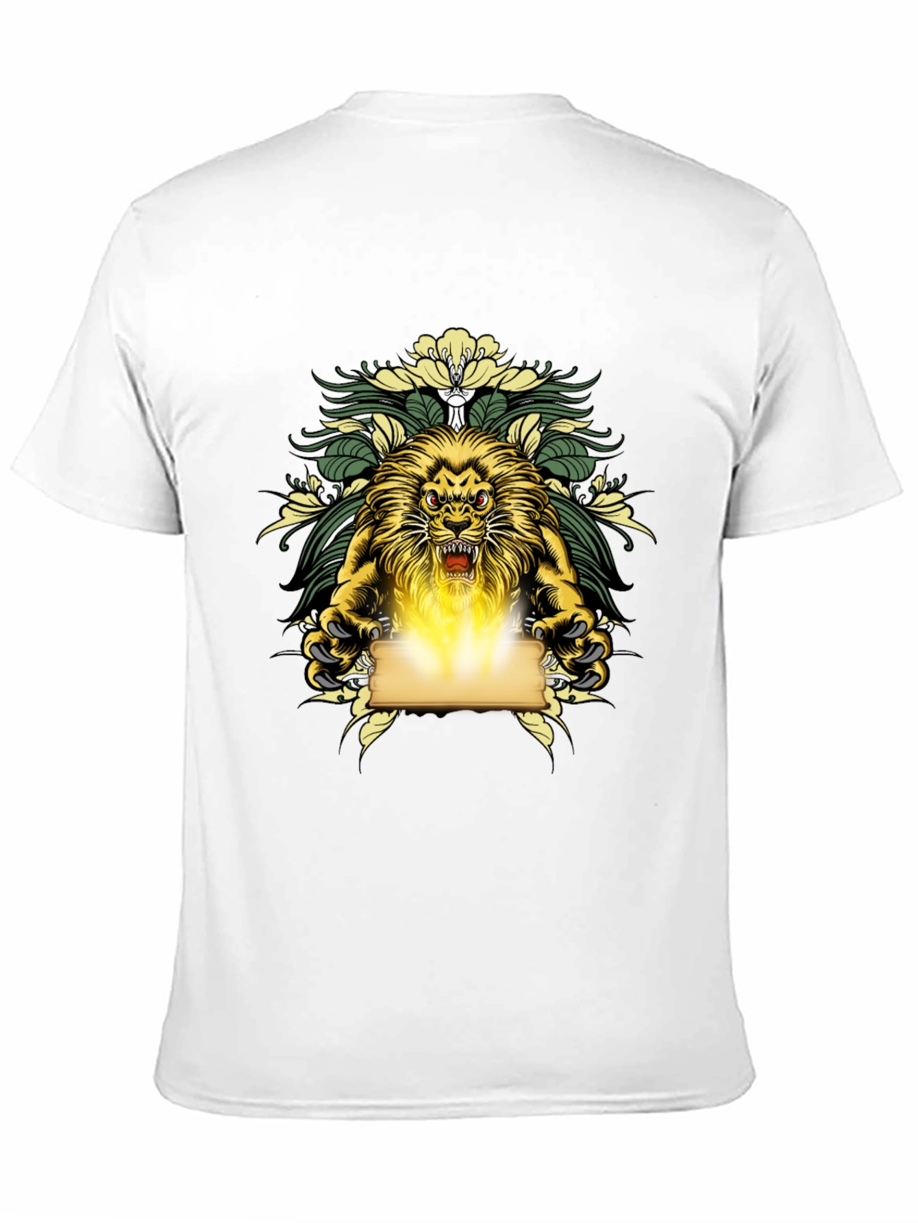 Black Lion King Graphic Print Black T-Shirt view 11