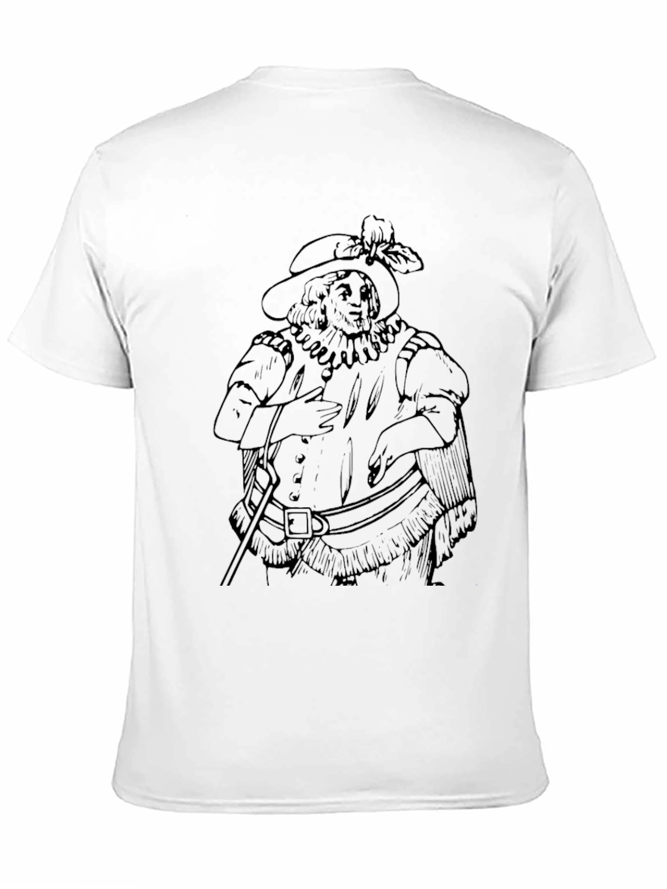 Black Pirate Graphic Tee - Black Cotton Blend view 11