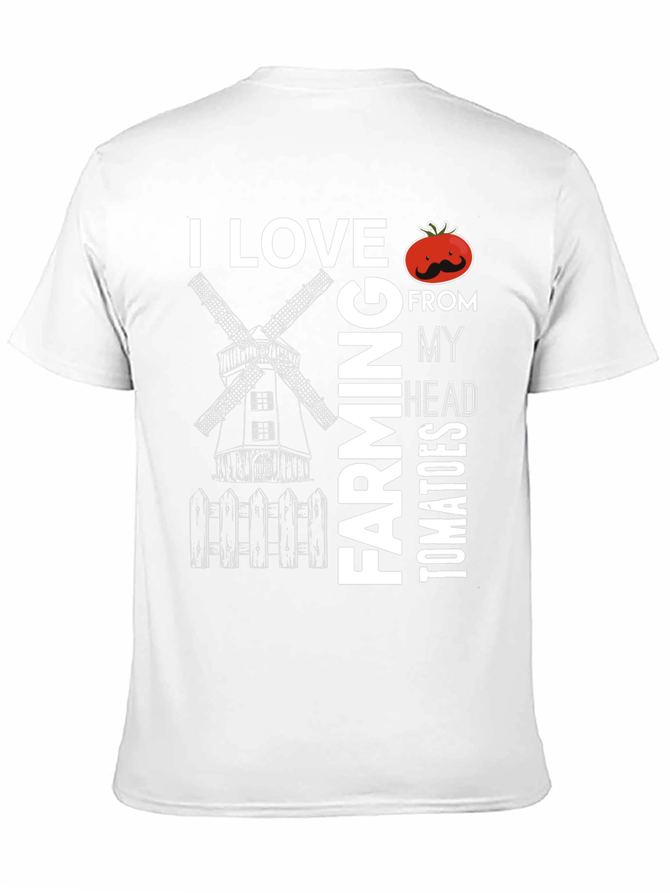 Black I Love Farming Tomatoes T-Shirt - Novelty Graphic Tee view 11