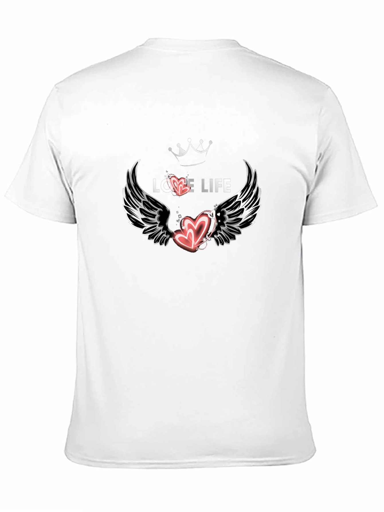 Black Love Life Graphic Black Tee view 11