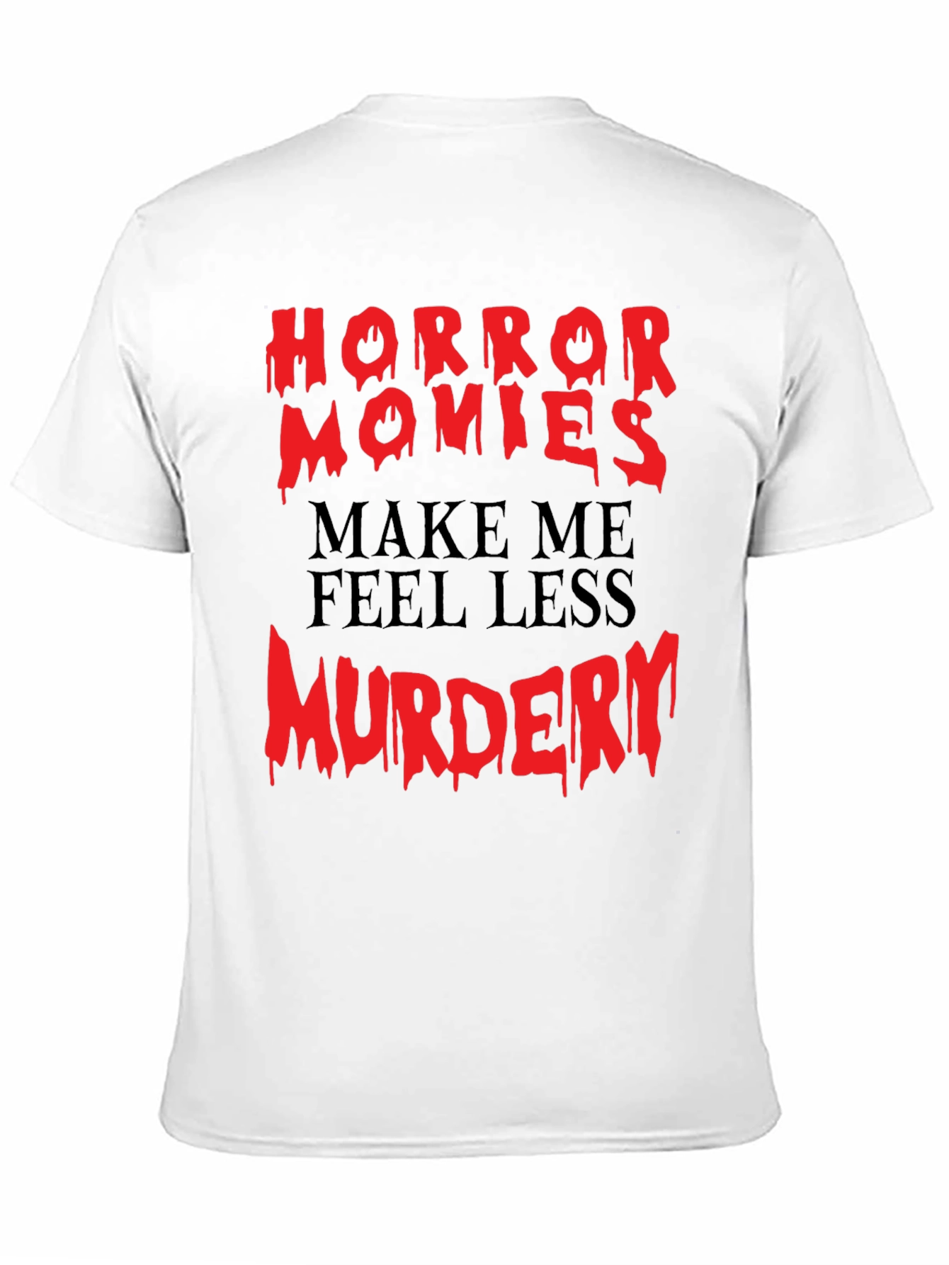 Black Horror Movie Fan T-Shirt - Funny Graphic Tee view 11