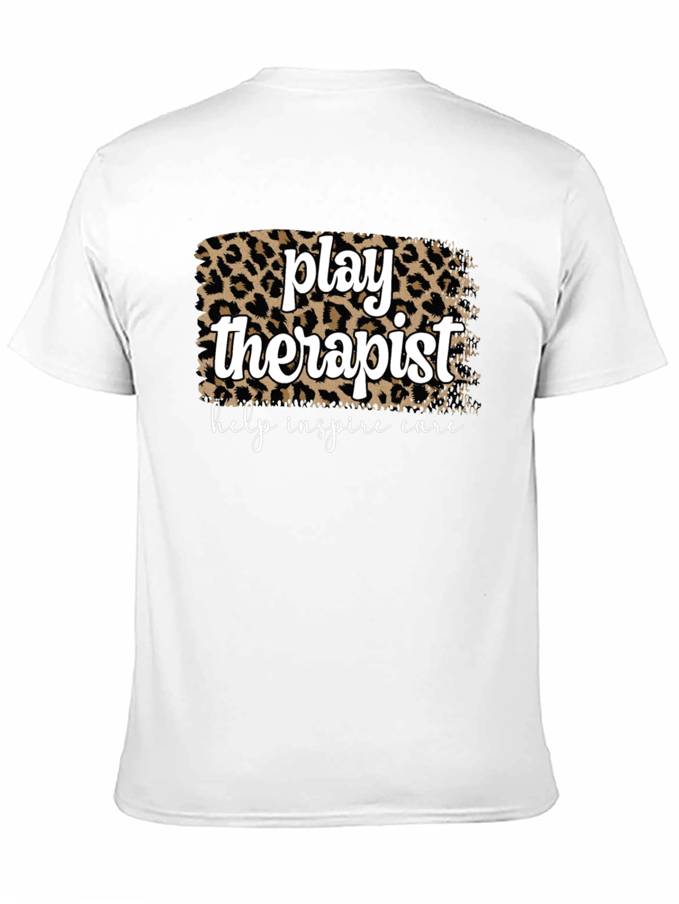Black Play Therapist Leopard Print Graphic Tee view 11