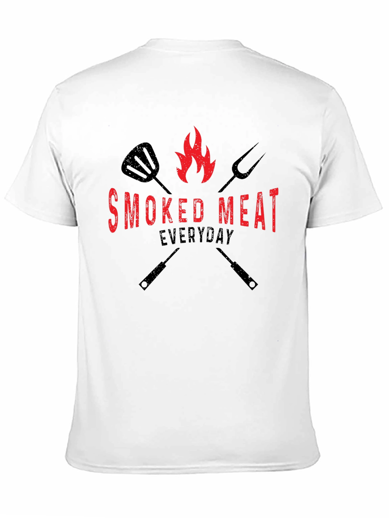 Black Smoked Meat Everyday Black Graphic Tee view 11