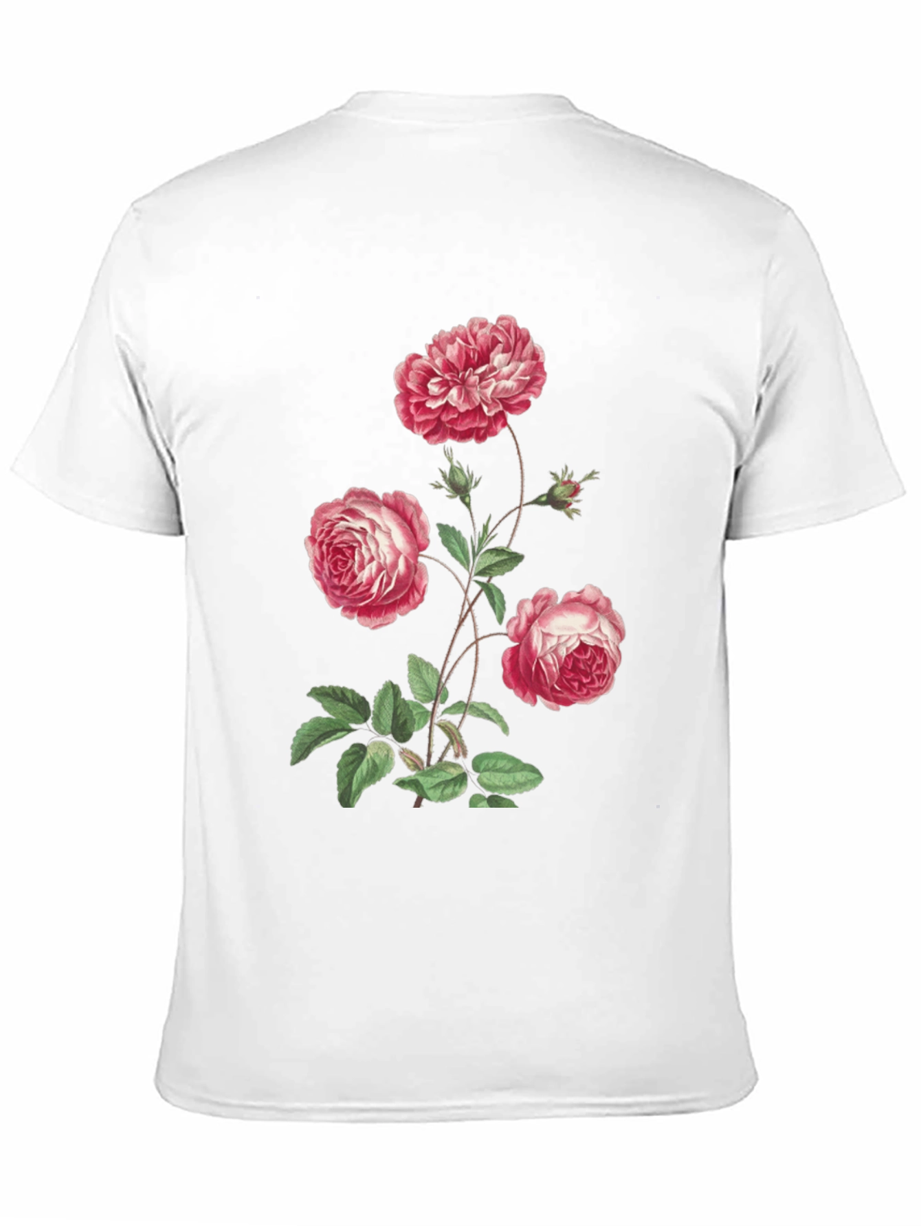 Black Floral Print Black T-Shirt view 11