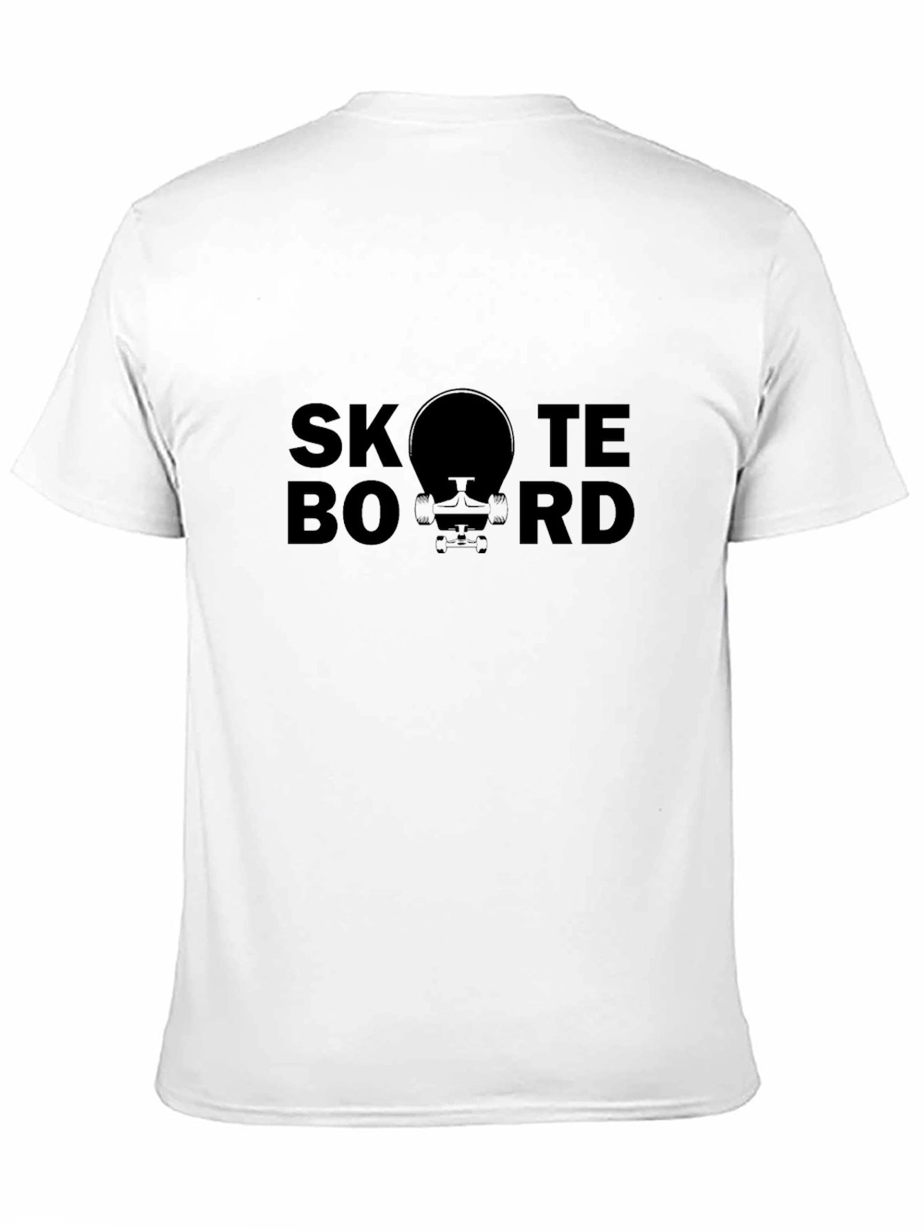 Black Skateboard Graphic Tee - Unisex Black T-Shirt view 11