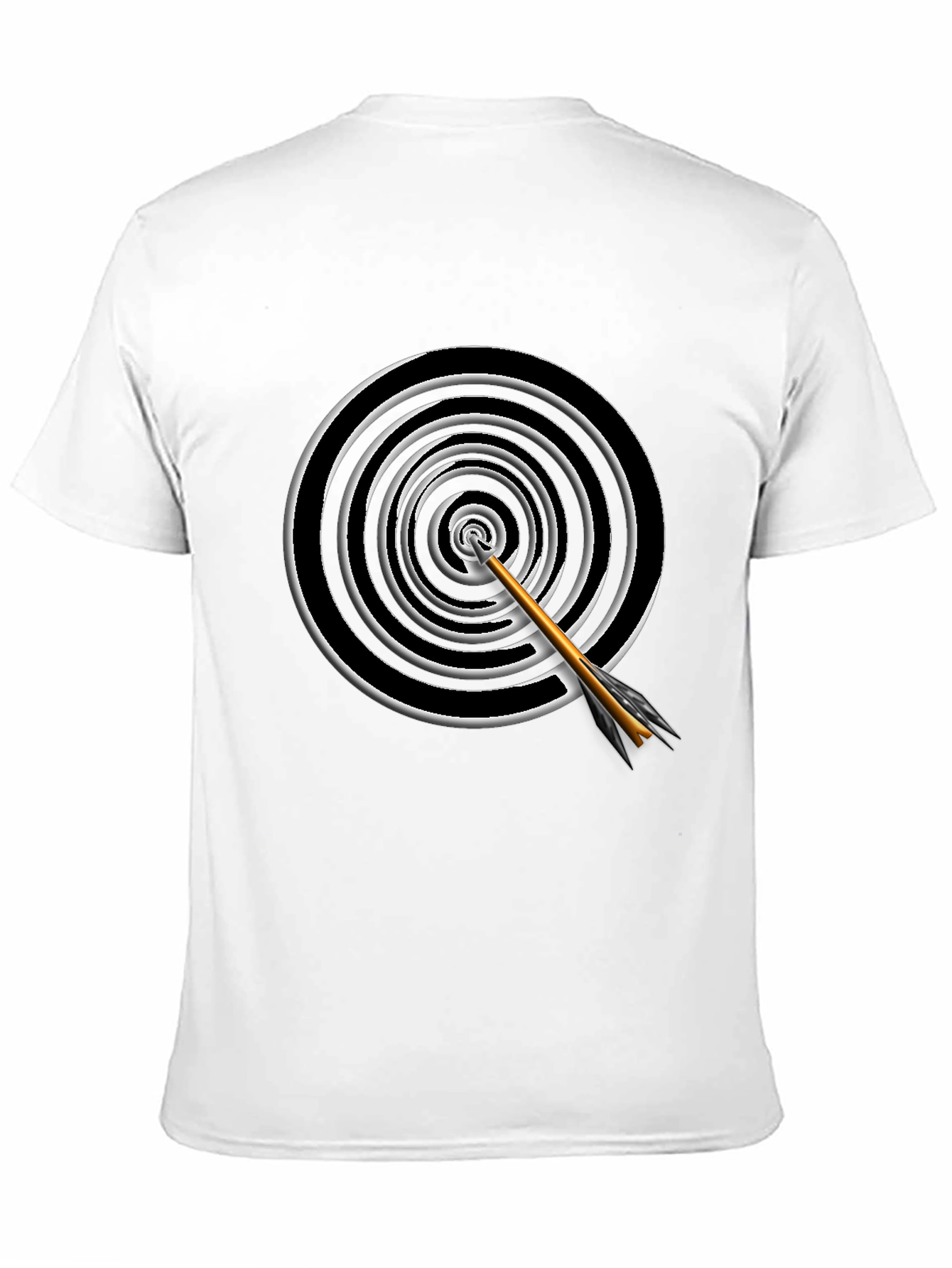 Black Target Arrow Graphic Tee - Black view 11
