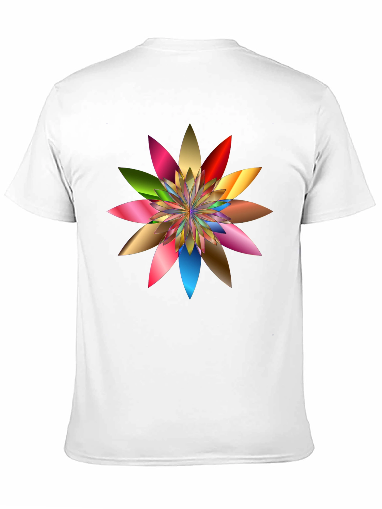 Black Vibrant Floral Graphic Print Black T-Shirt view 11