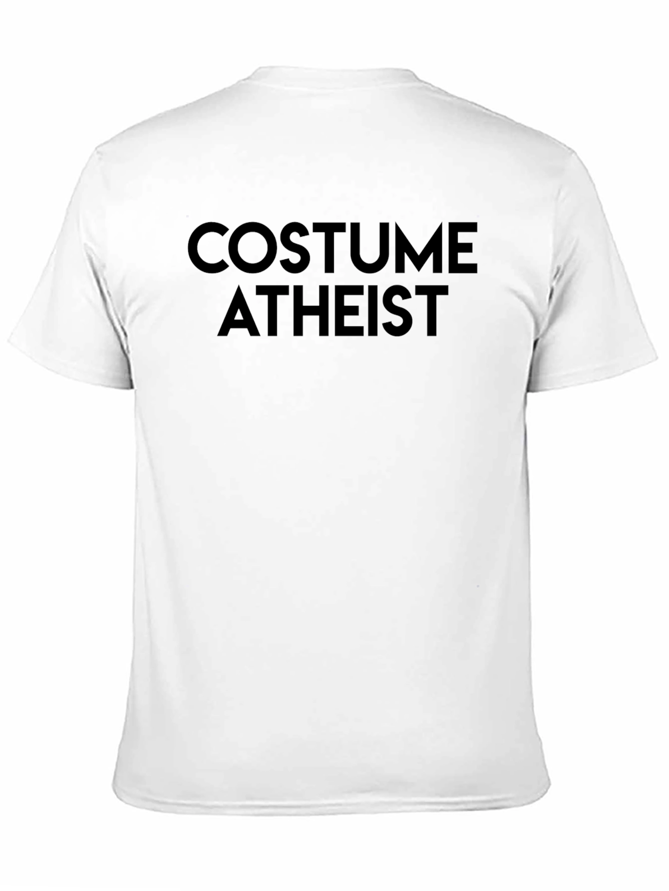 Black Costume Atheist Graphic Tee - Black Cotton Shirt view 11