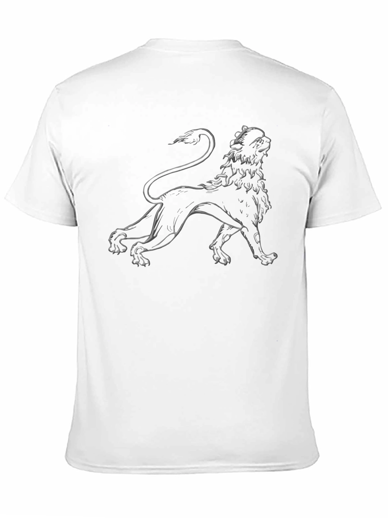 Black Lion Graphic Black T-Shirt - Stylish Menswear view 11