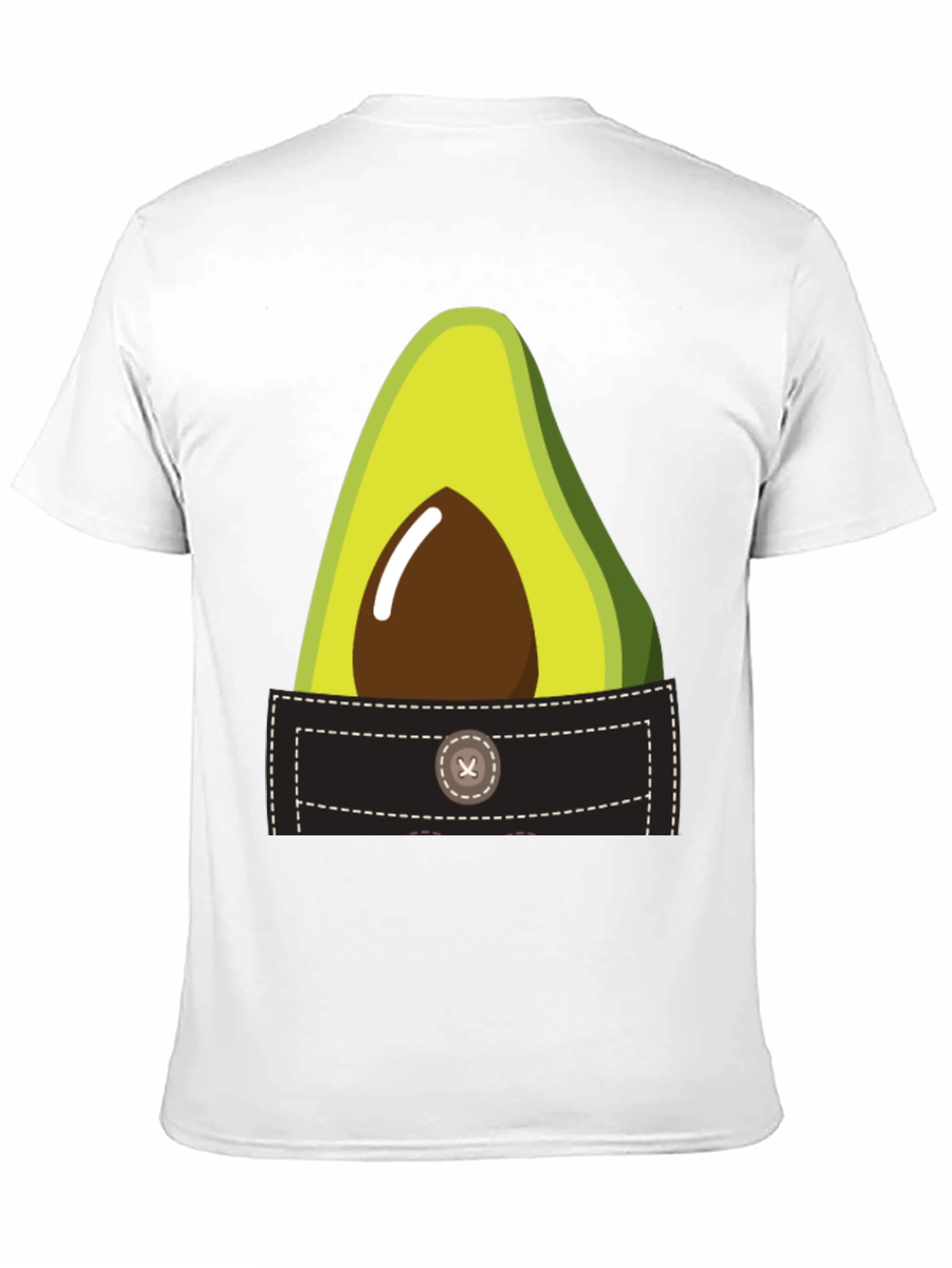 Black Avocado Pocket Graphic Tee - Novelty T-Shirt view 11