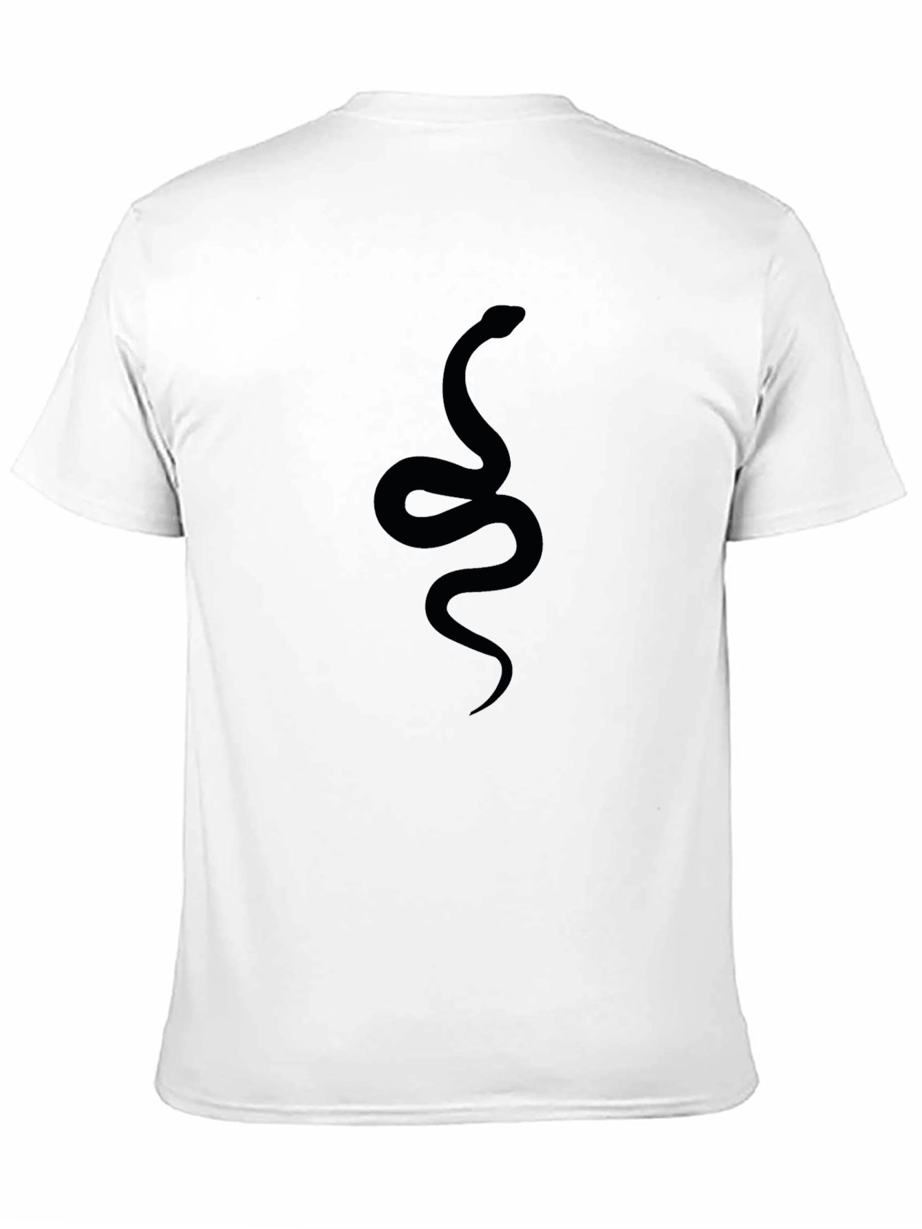 Black Men's Black Snake Graphic Tee - Stylish Casual Wear view 11