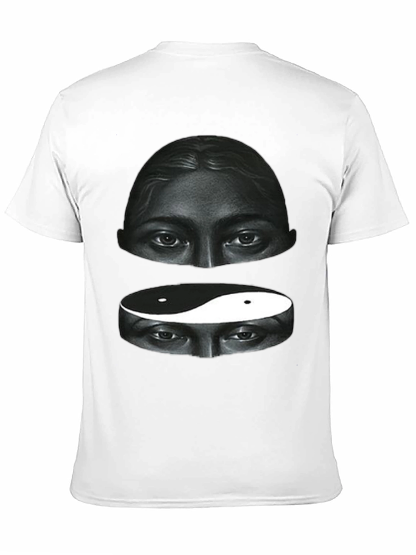 Black Yin Yang Eyes Graphic Tee - Soft Cotton Blend view 11