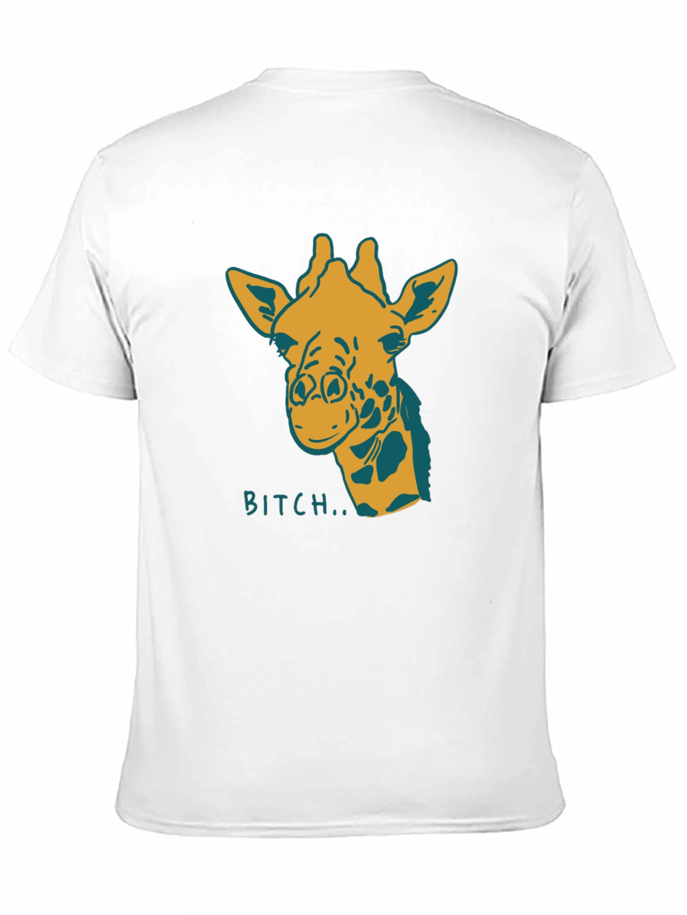 Black Giraffe Bitch T-Shirt Funny Graphic Tee Novelty Humor view 11