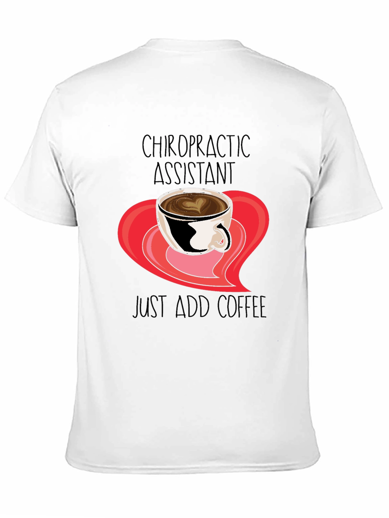 Black Chiropractic Assistant Coffee T-Shirt view 11