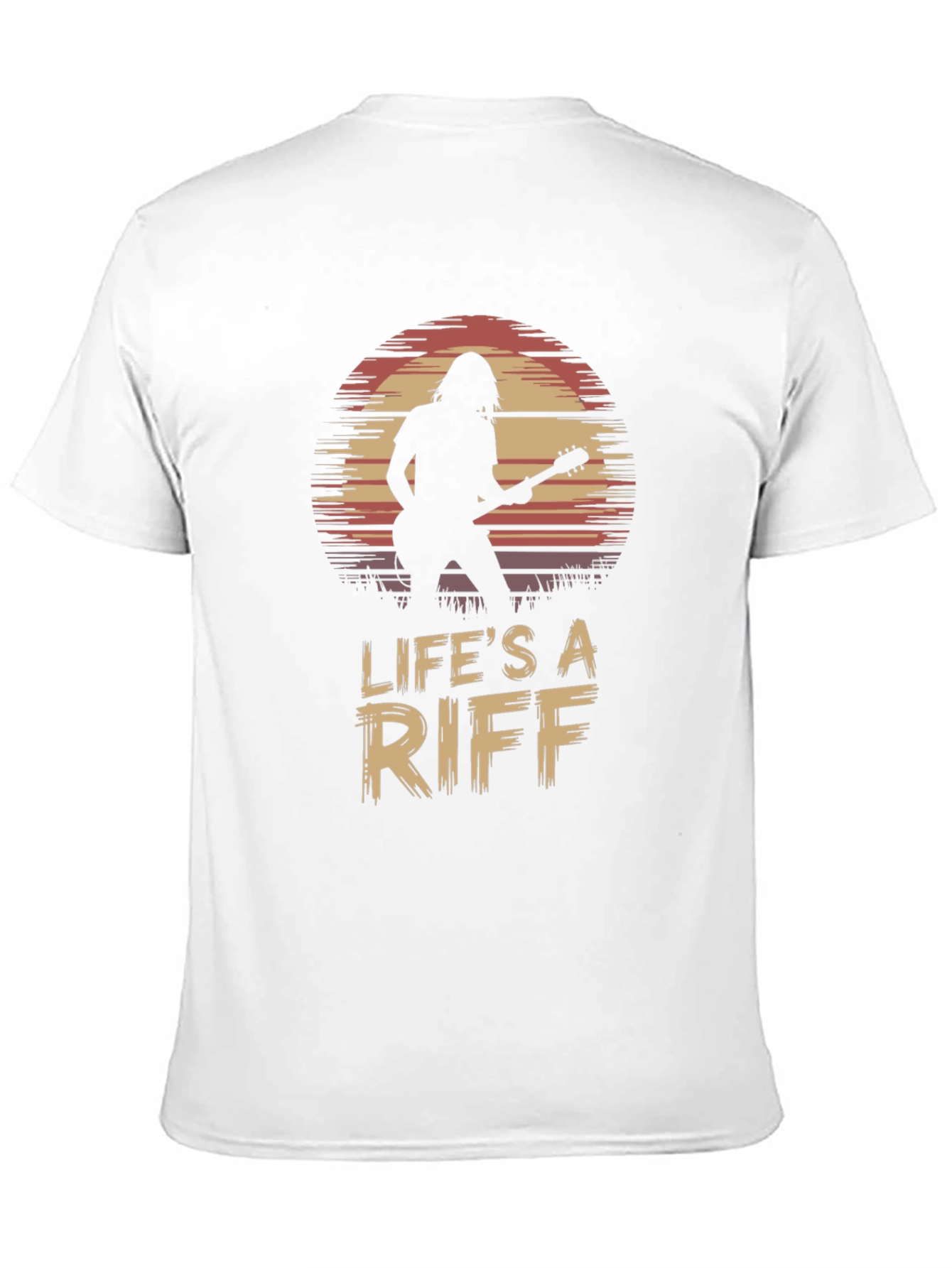 Black Life's A Riff Guitar Player Tee view 11