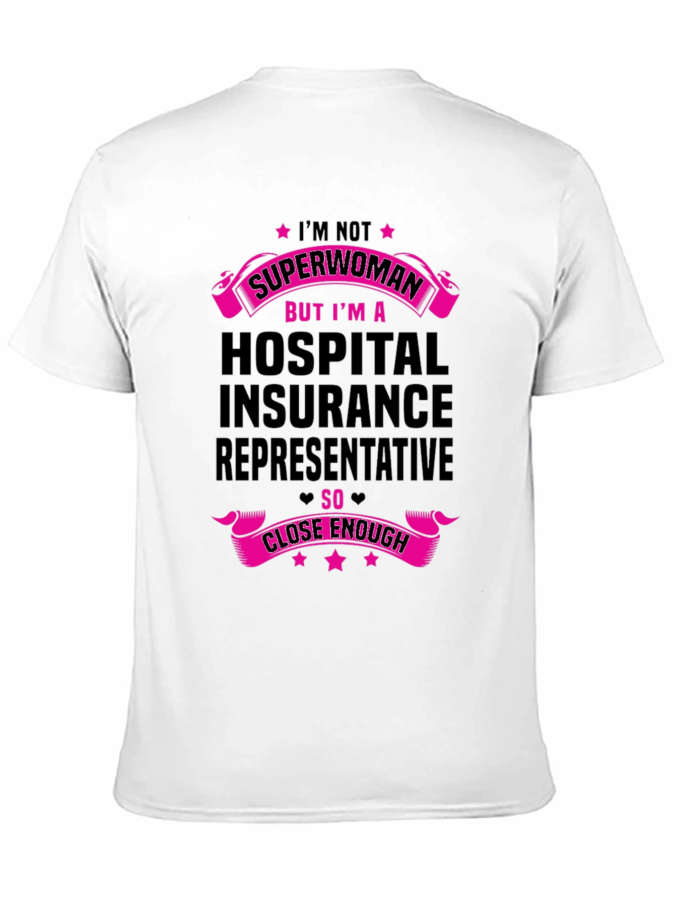 Black Hospital Insurance Rep T-Shirt - Superwoman Alternative view 11