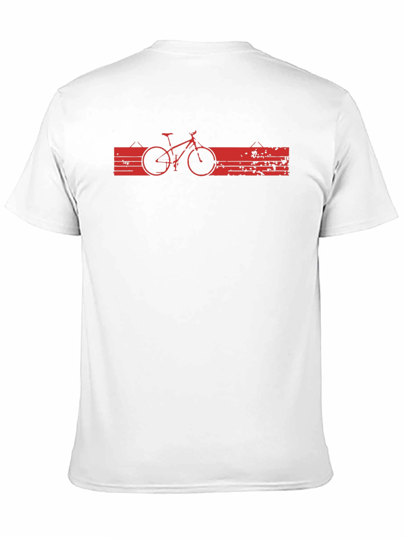 Black Mountain Bike Graphic Tee - Black Cotton Casual Shirt view 11