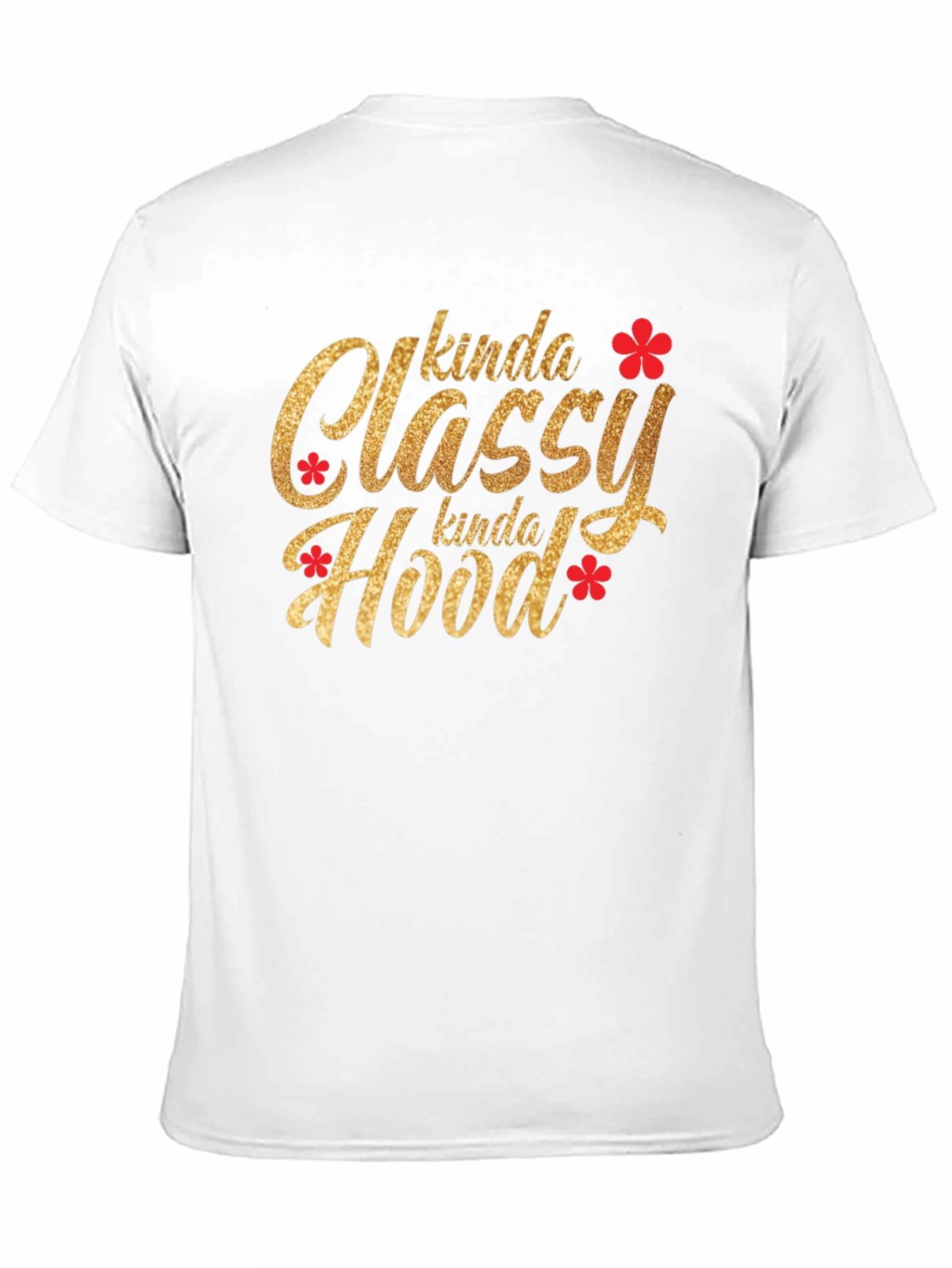 Black Kinda Classy Kinda Hood Graphic T-Shirt view 11