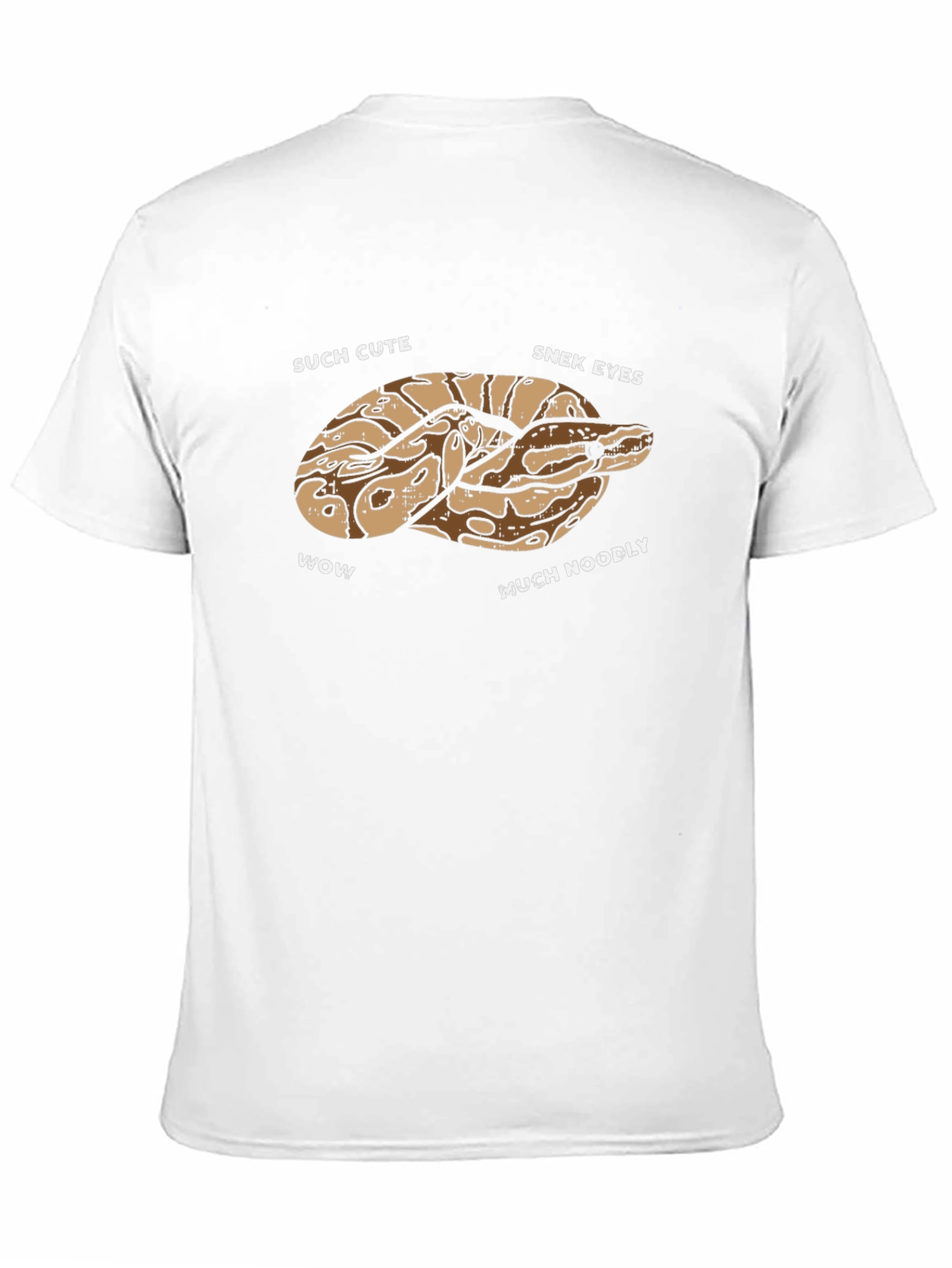 Black Cute Snake T-Shirt - Funny Snek Noodle Design view 11