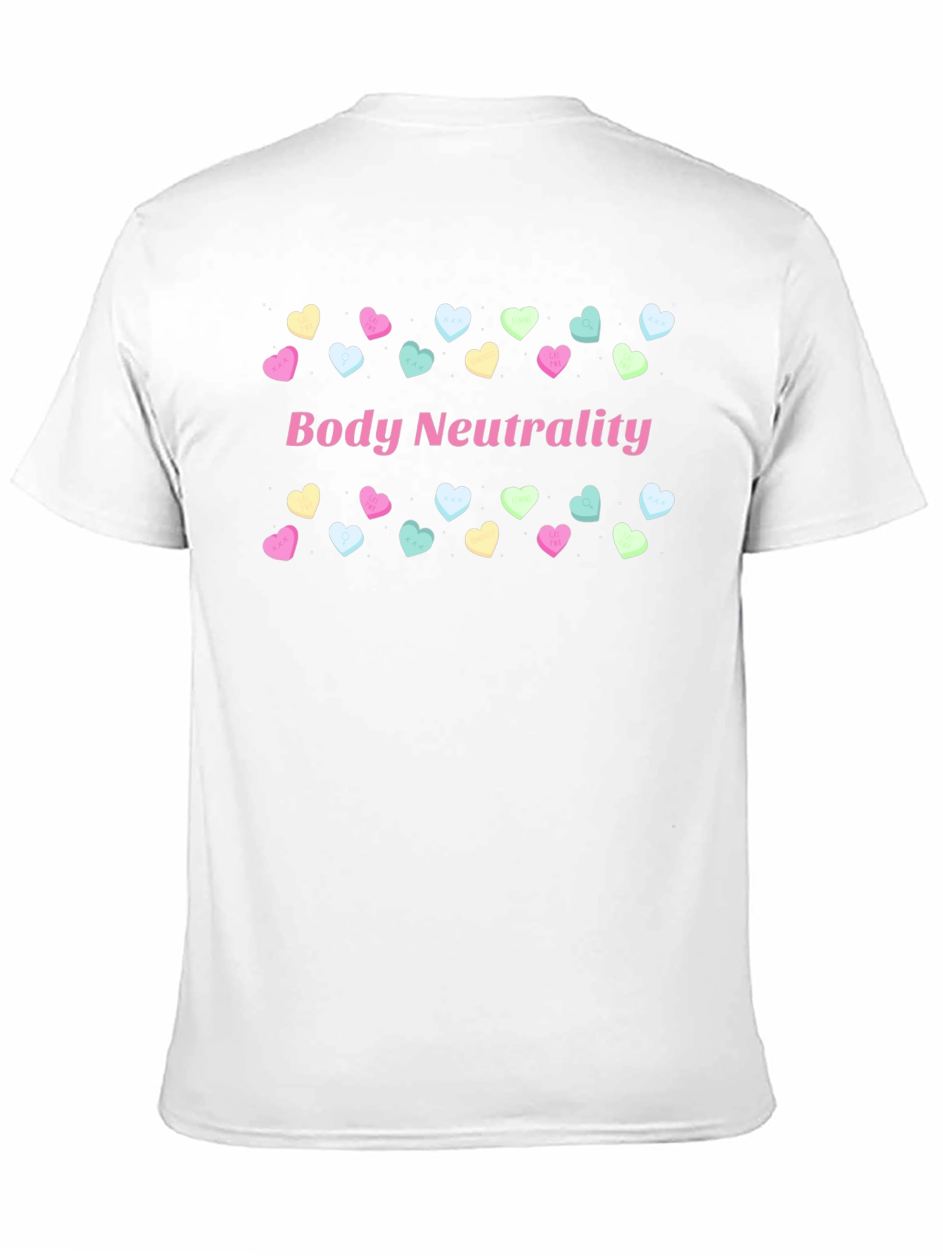 Black Body Neutrality Heart T-Shirt view 11
