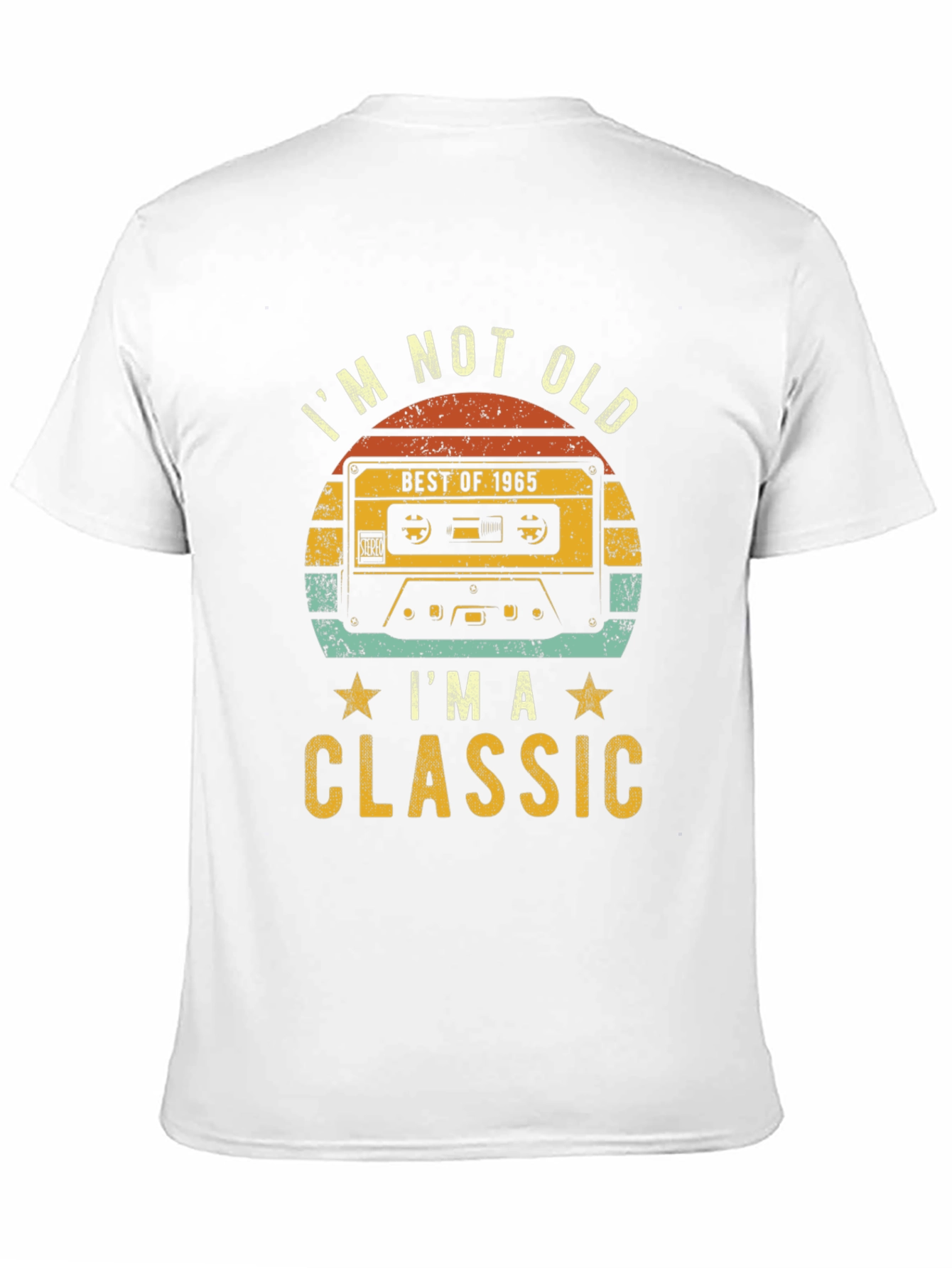 Black I'm Not Old I'm A Classic 1965 Cassette Tape T-Shirt view 11