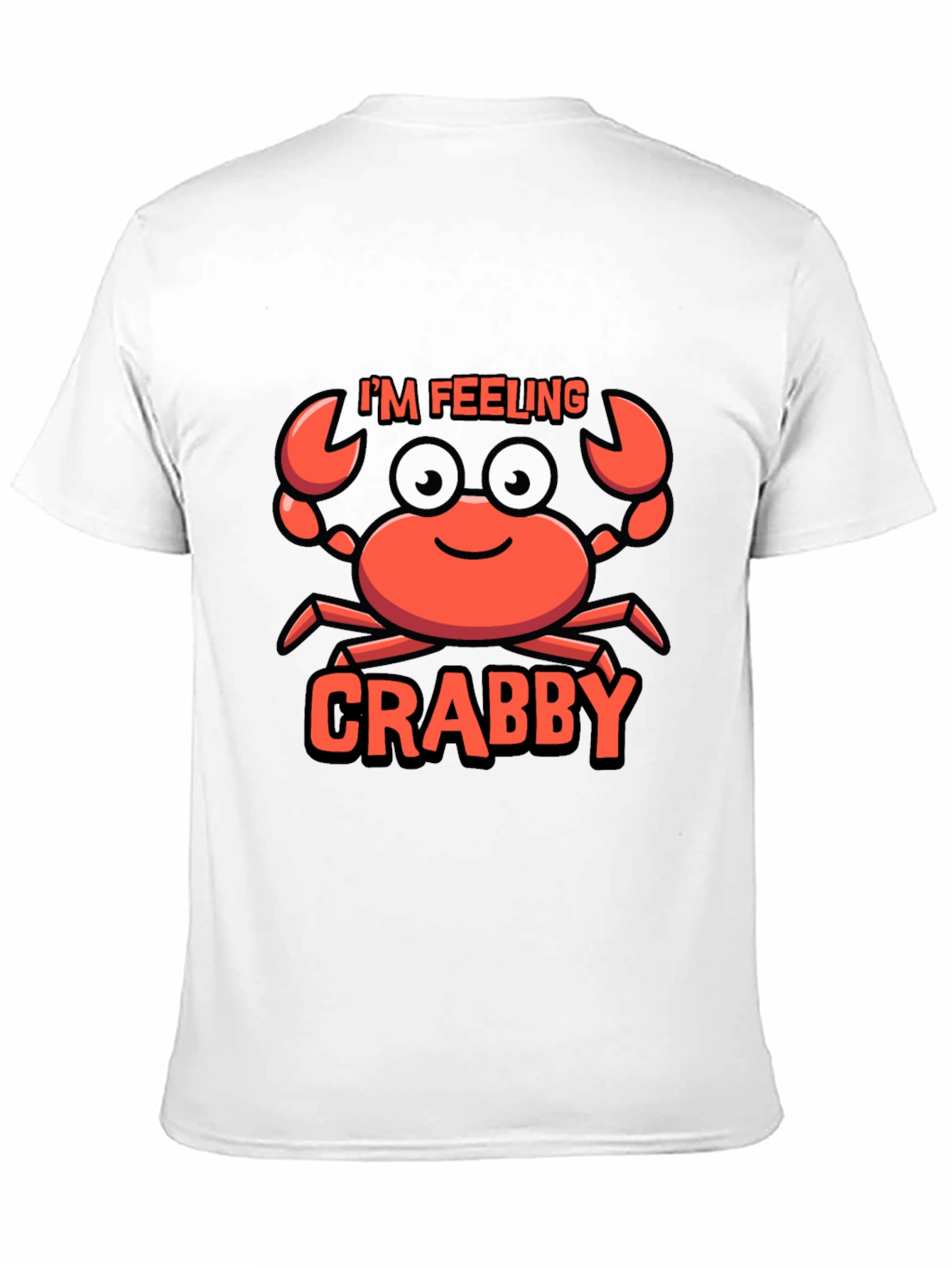 Black I'm Feeling Crabby T-Shirt - Funny Cartoon Crab Tee view 11