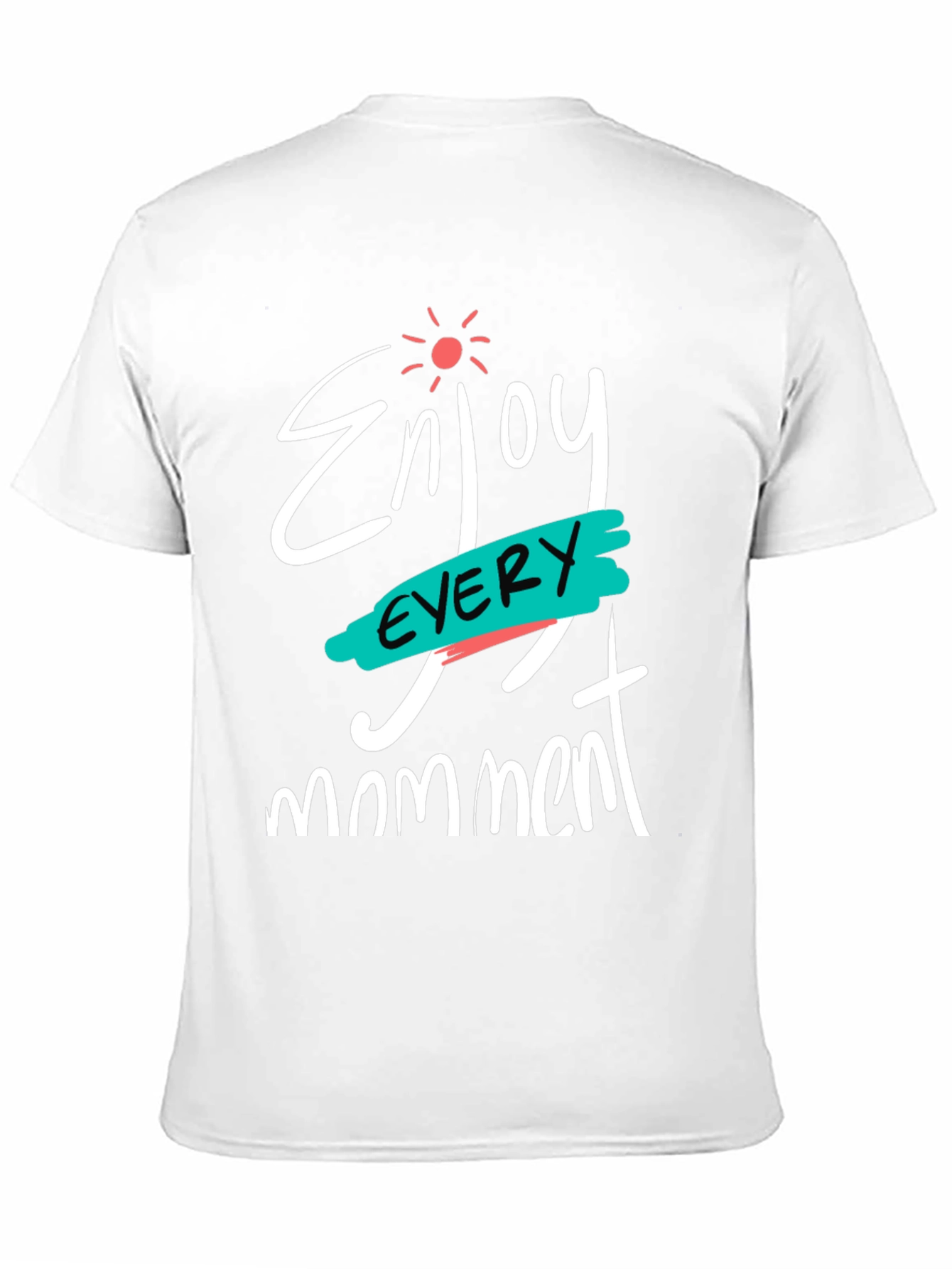 Black Enjoy Every Moment Black Graphic T-Shirt view 11