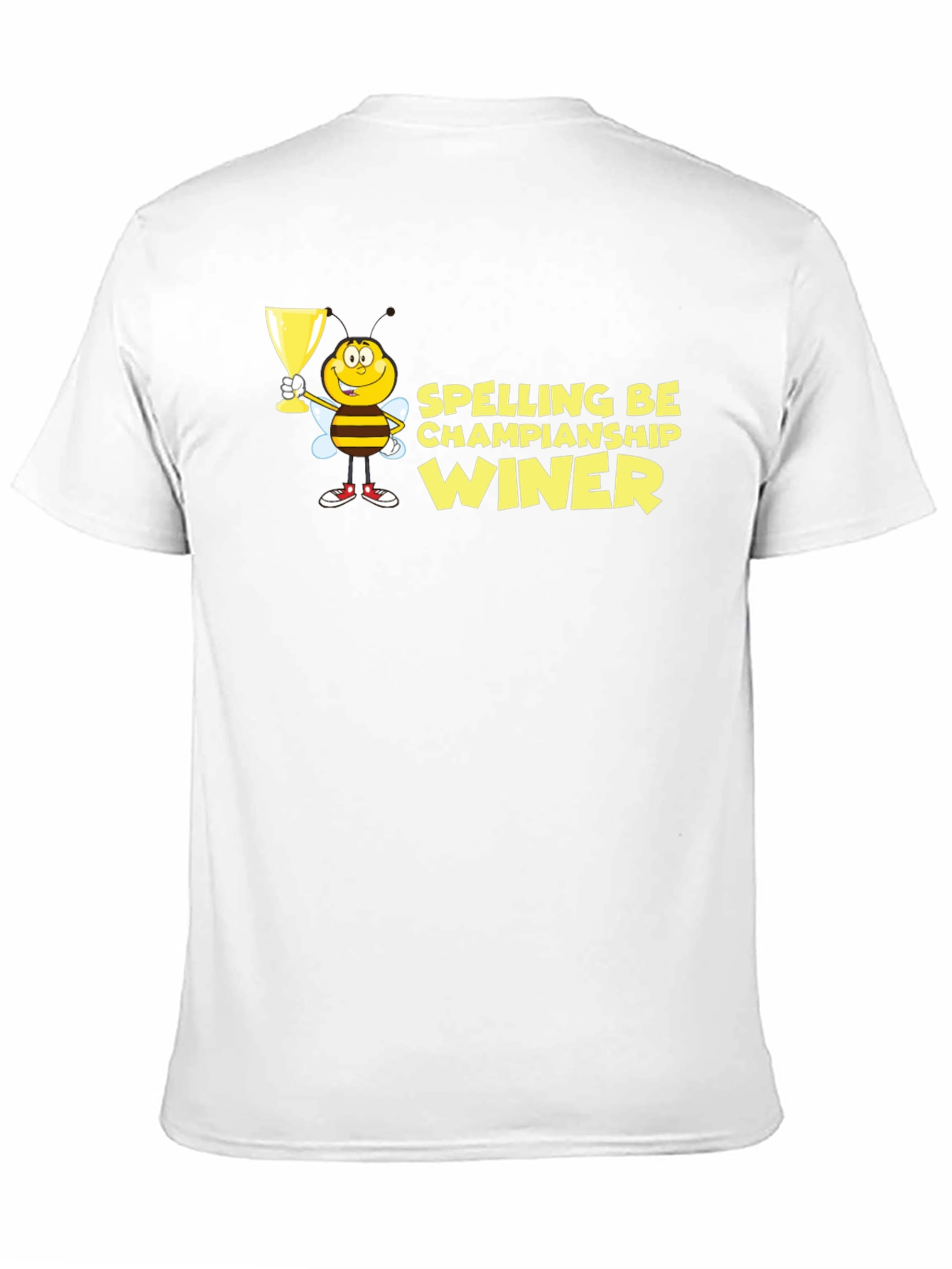 Black Spelling Bee Champion Winner Black T-Shirt view 11