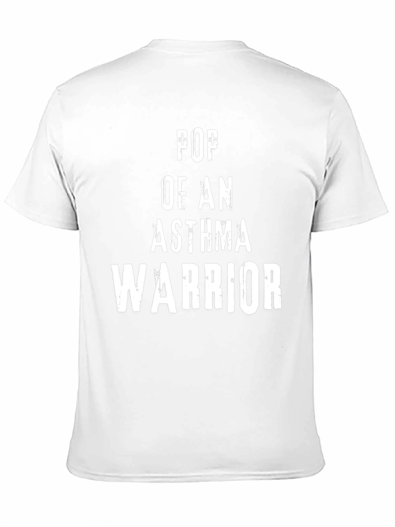 Black Pop of an Asthma Warrior T-Shirt - Black view 11