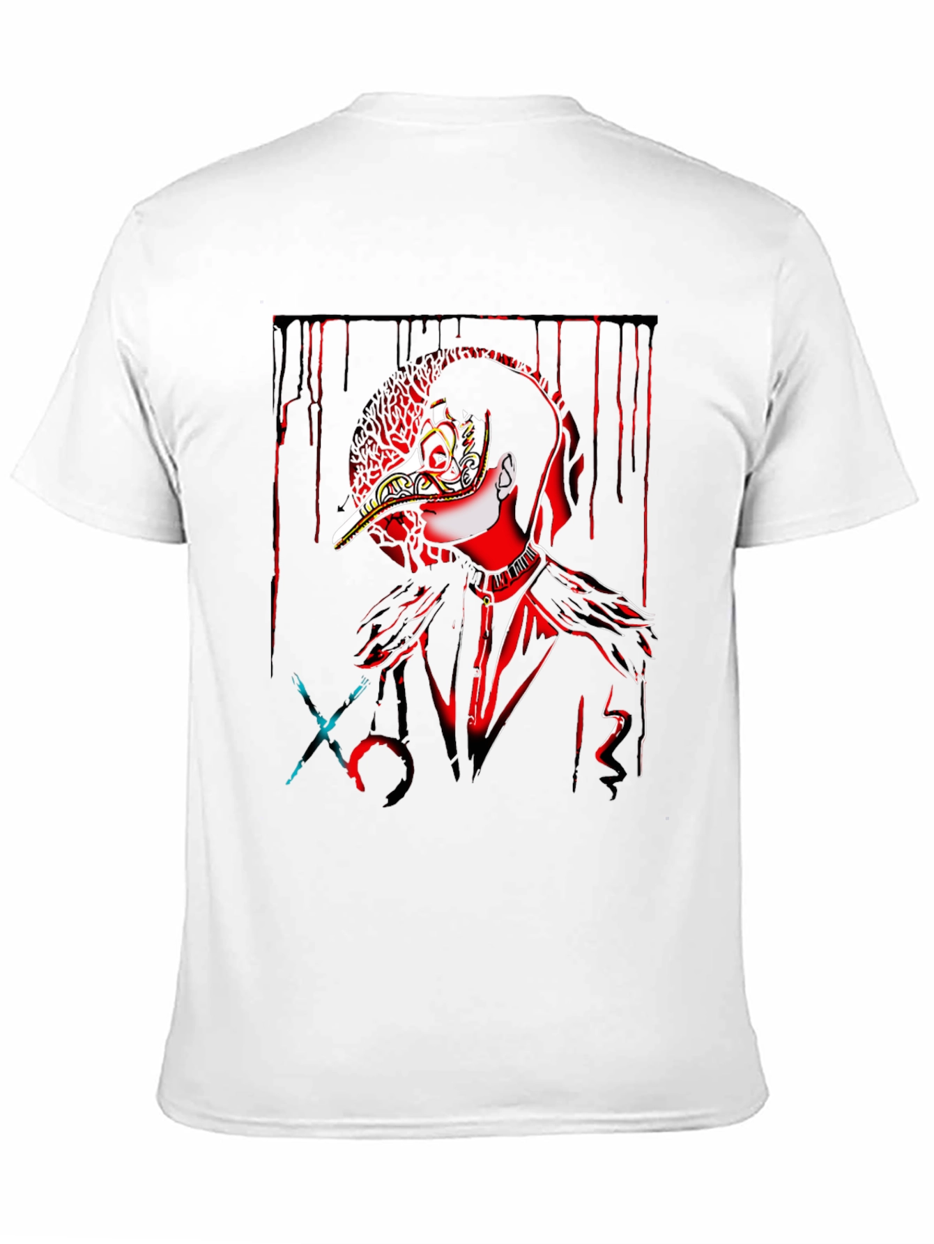 Black Plague Doctor Graphic T-Shirt - Dark Aesthetic view 11