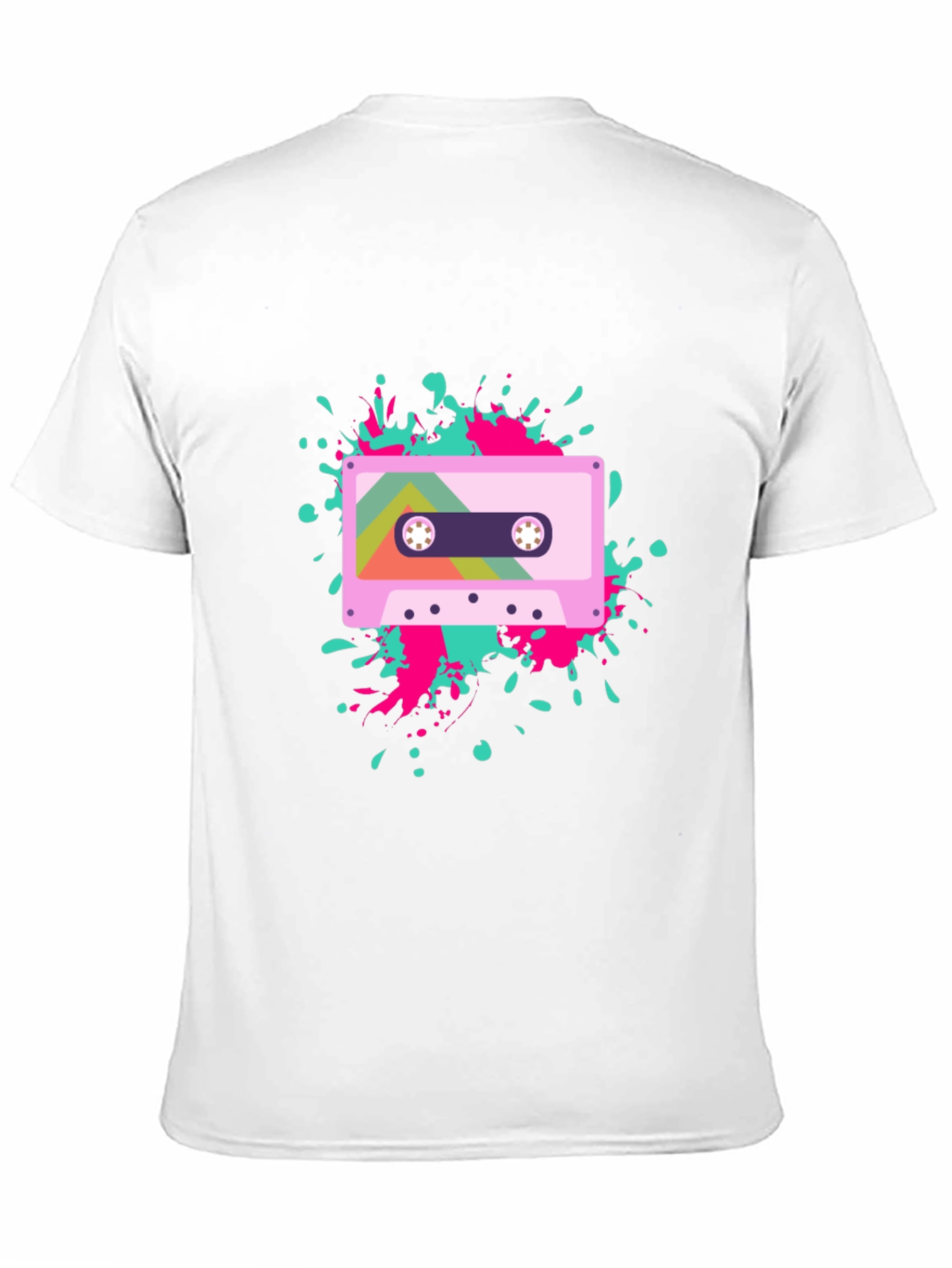 Black Retro Cassette Tape Graphic Tee - Black view 11