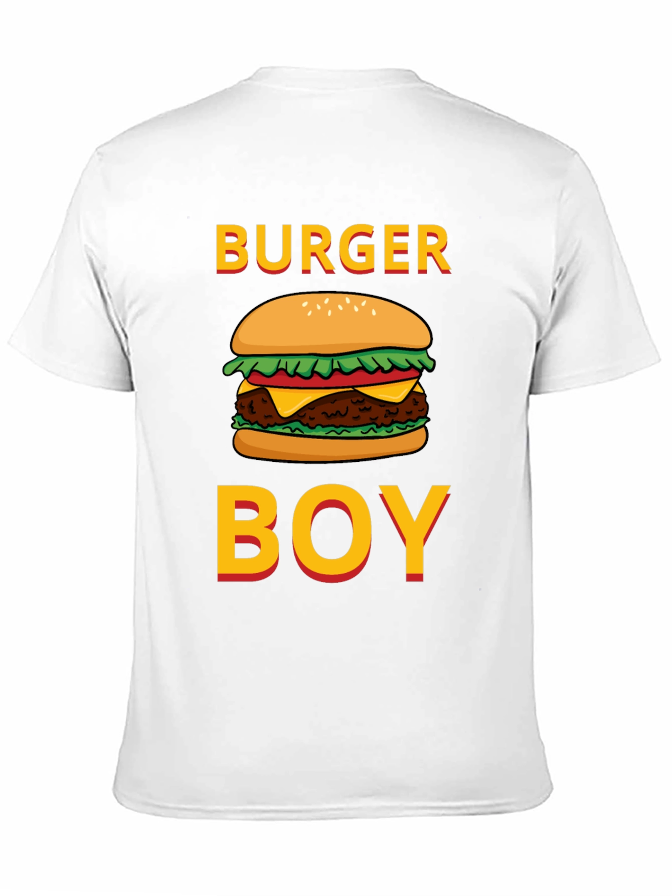 Black Burger Boy Graphic Tee - Foodie Humor T-Shirt view 11